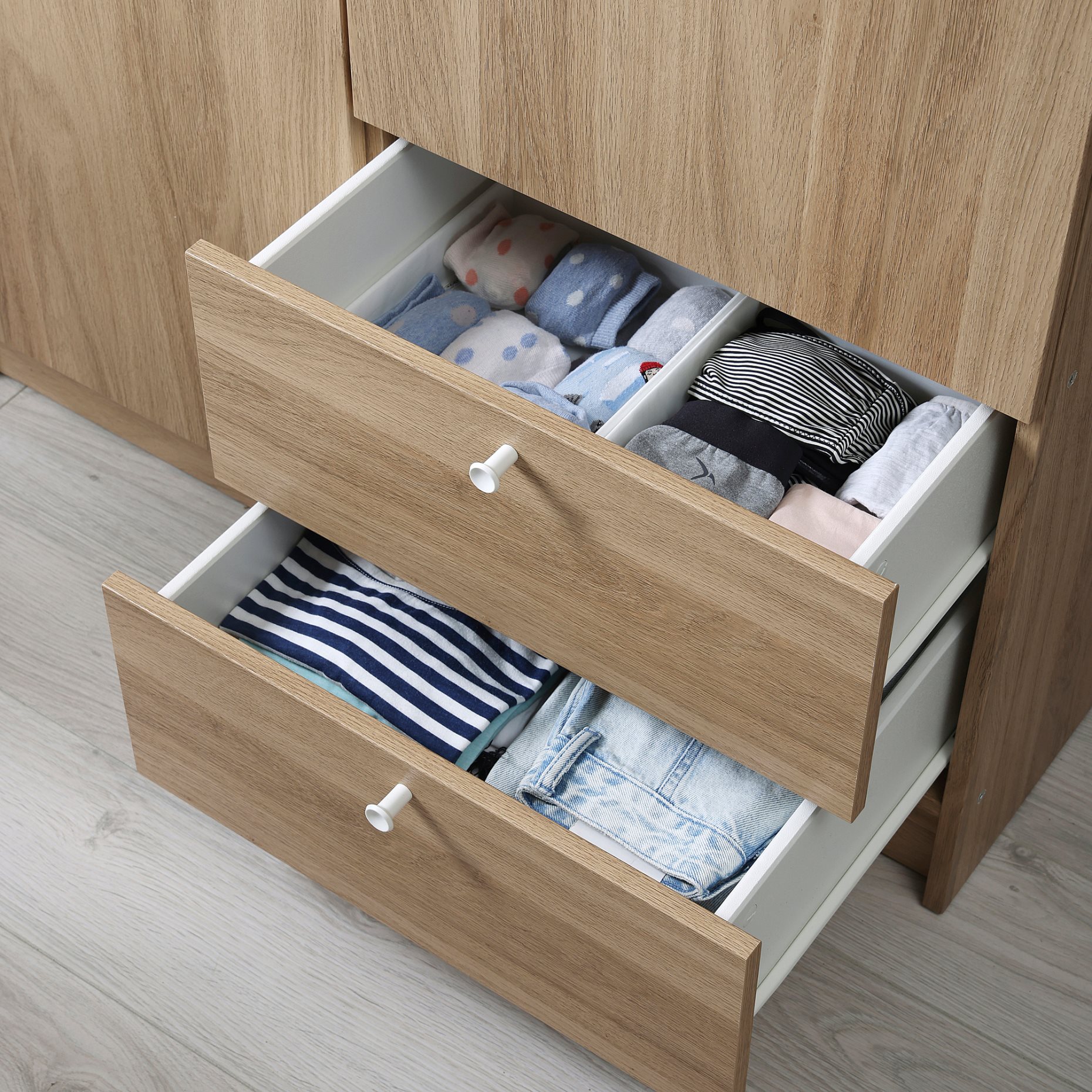 VILHATTEN, wardrobe with 2 doors and 2 drawers, 98x57x190 cm, 705.306.09