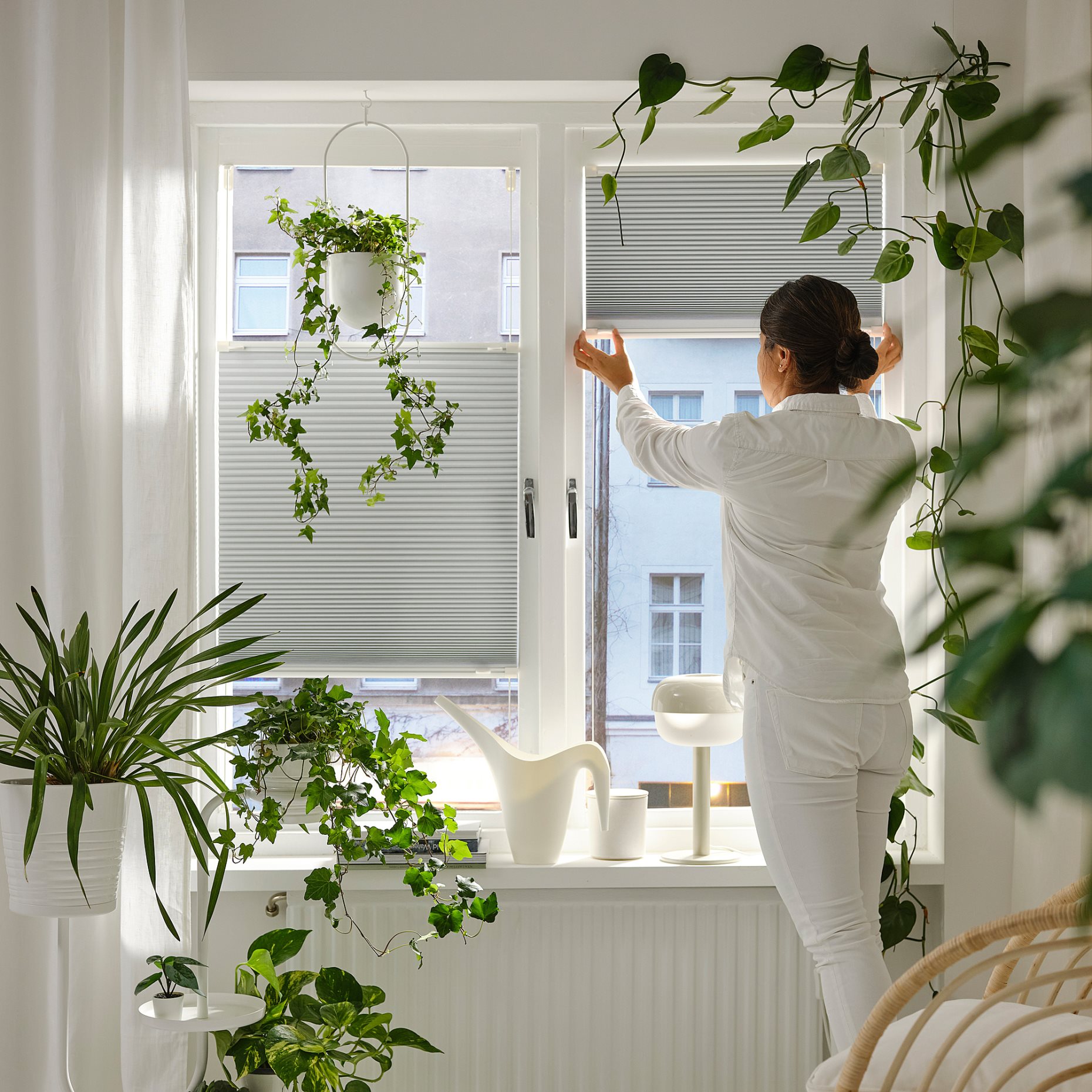 HORNVALLMO, block-out pleated blind, 100x130 cm, 705.416.22