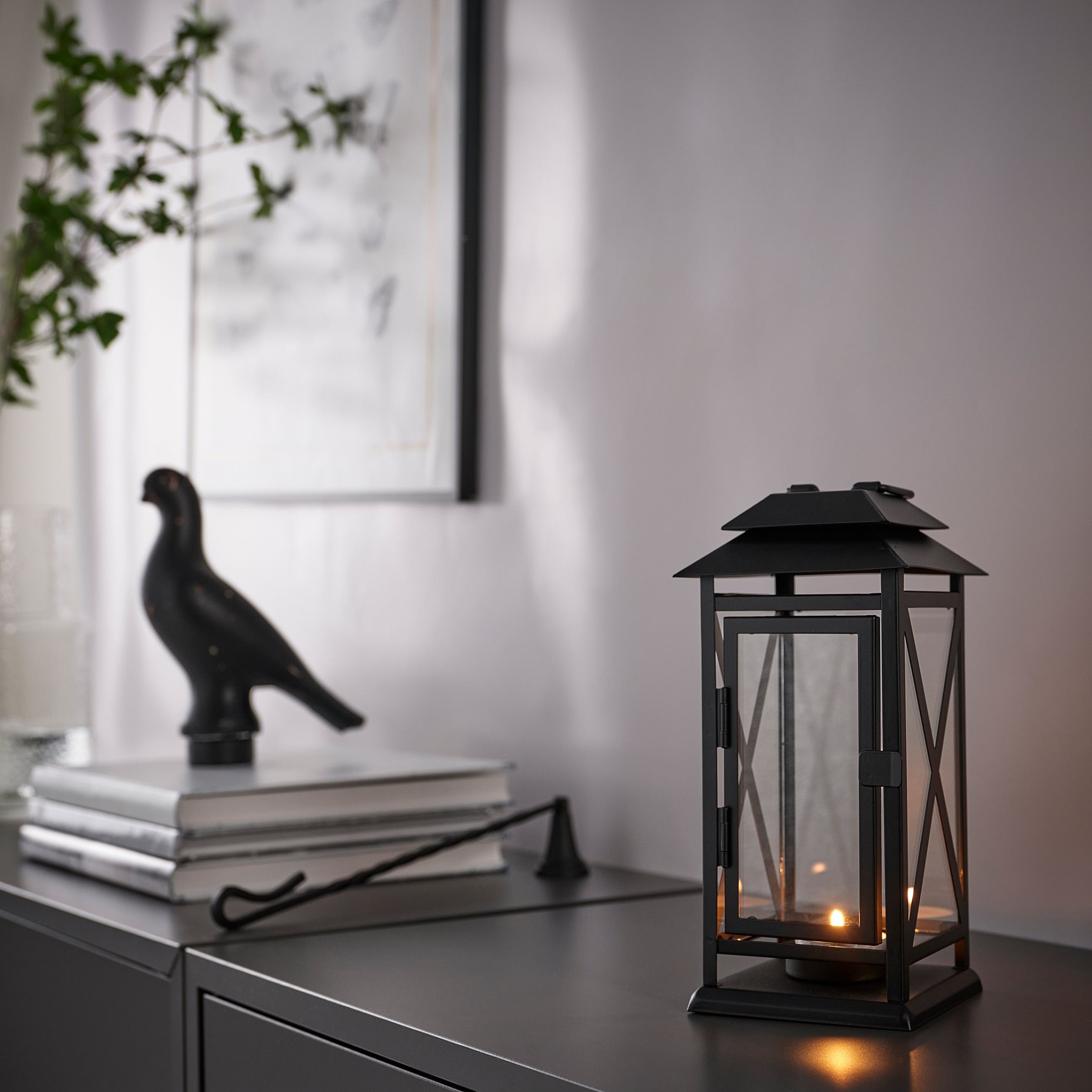 BEFÄSTA, lantern for tealight in/outdoor, 22 cm, 705.480.96