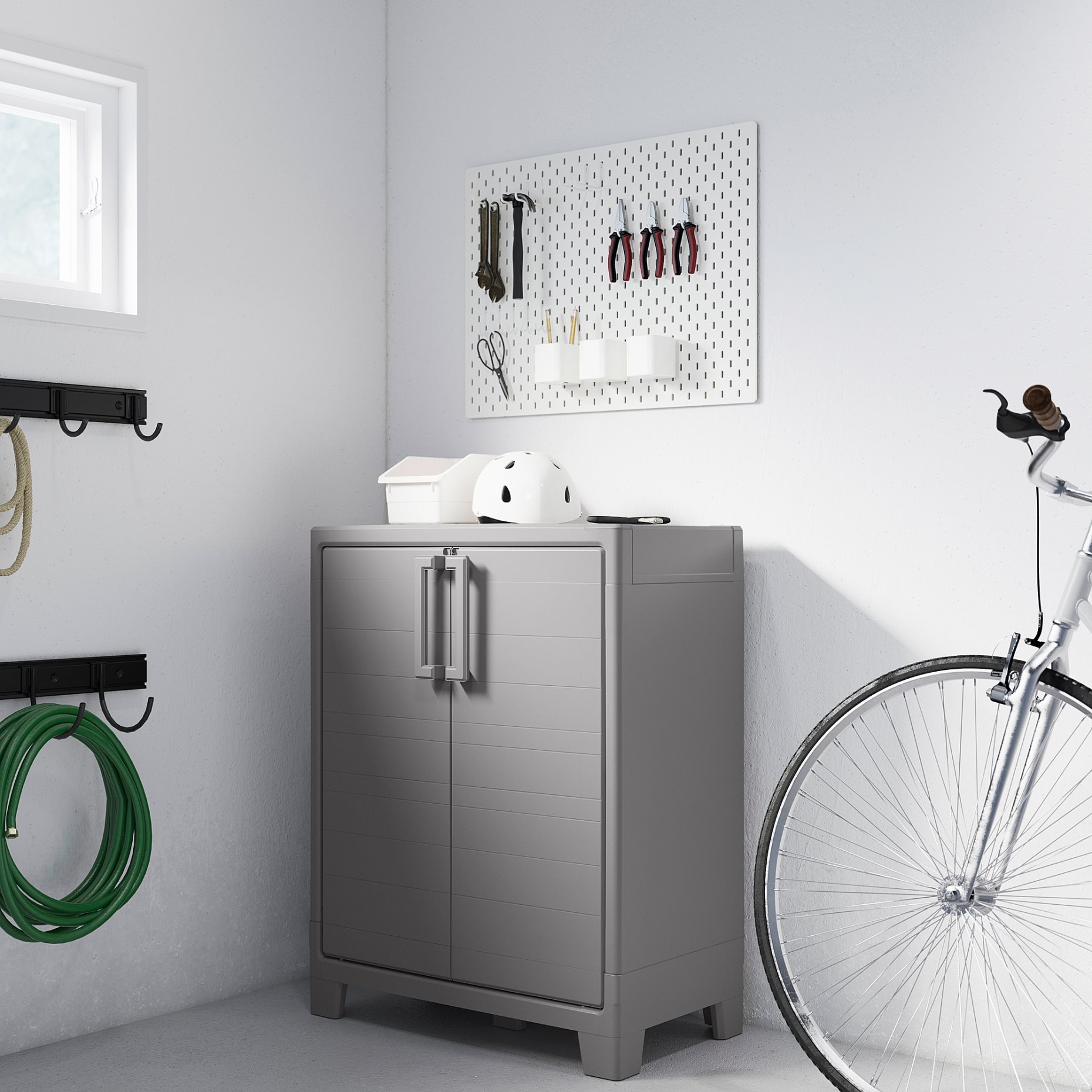 RUNMARÖ, ντουλάπι με πόρτες εσωτερικού/εξωτερικού χώρου, 80x44x100 cm, 705.513.19