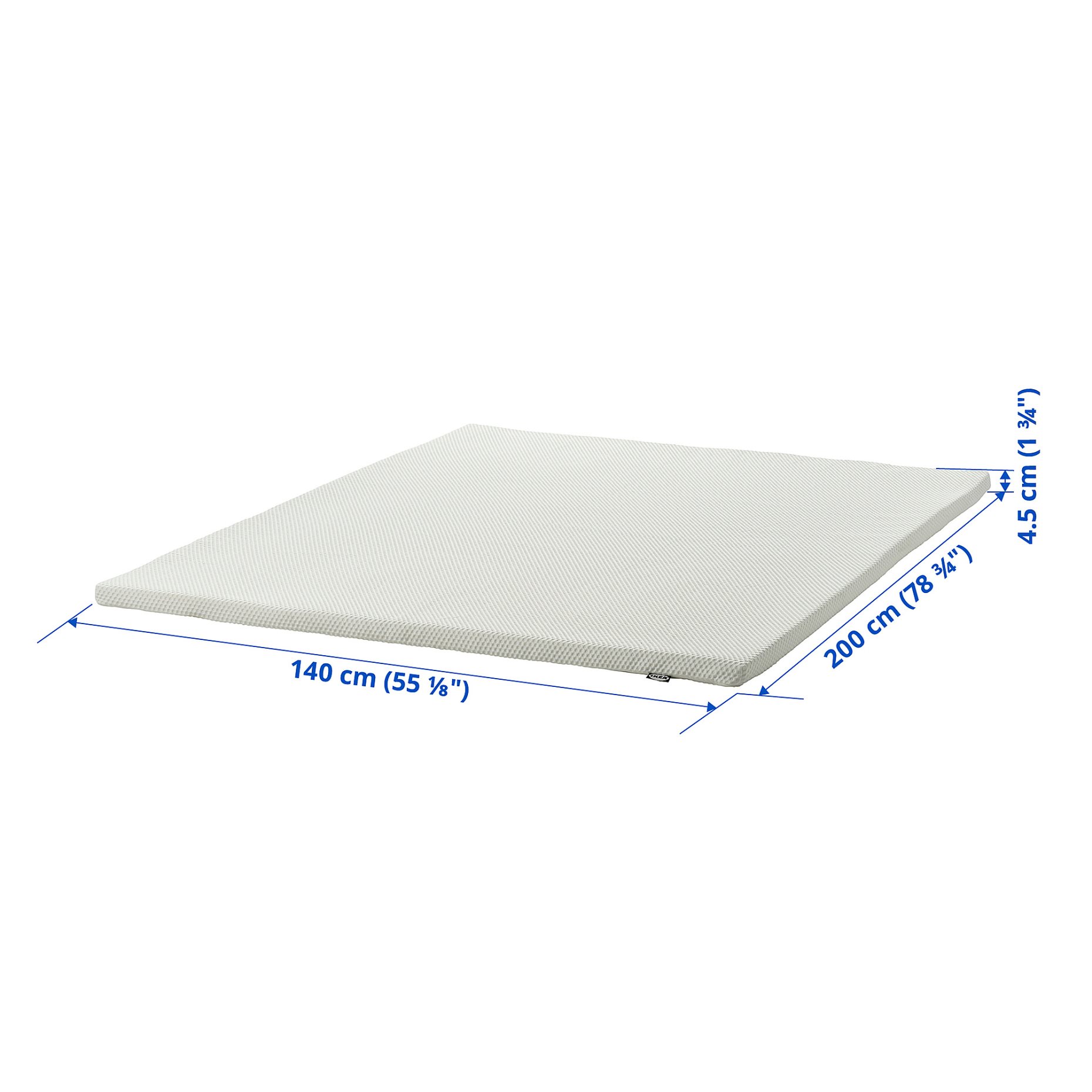 NORDBERGET, mattress pad, 140x200 cm, 705.584.72