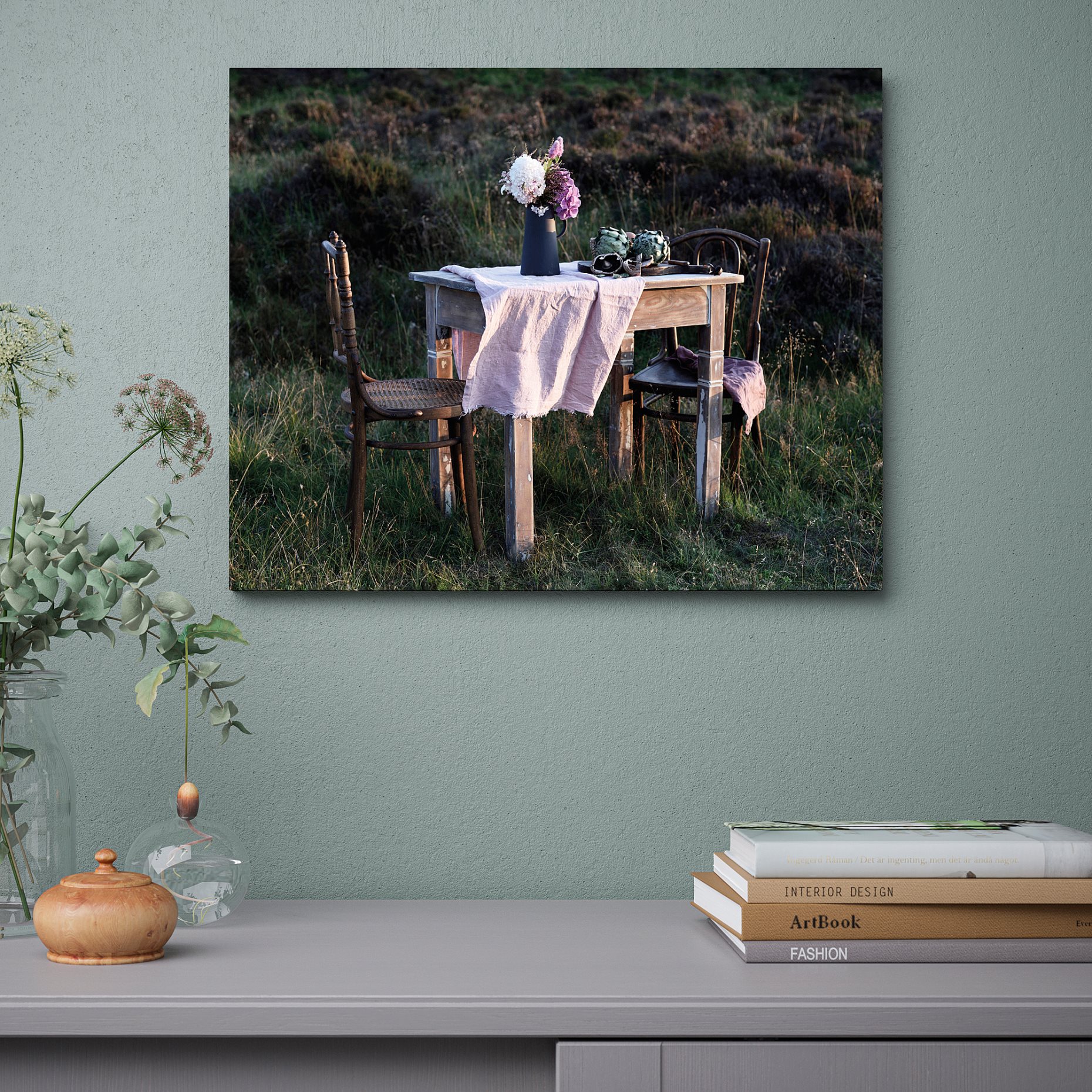 PJÄTTERYD, picture/Sunset table setting, 50x40 cm, 705.606.01