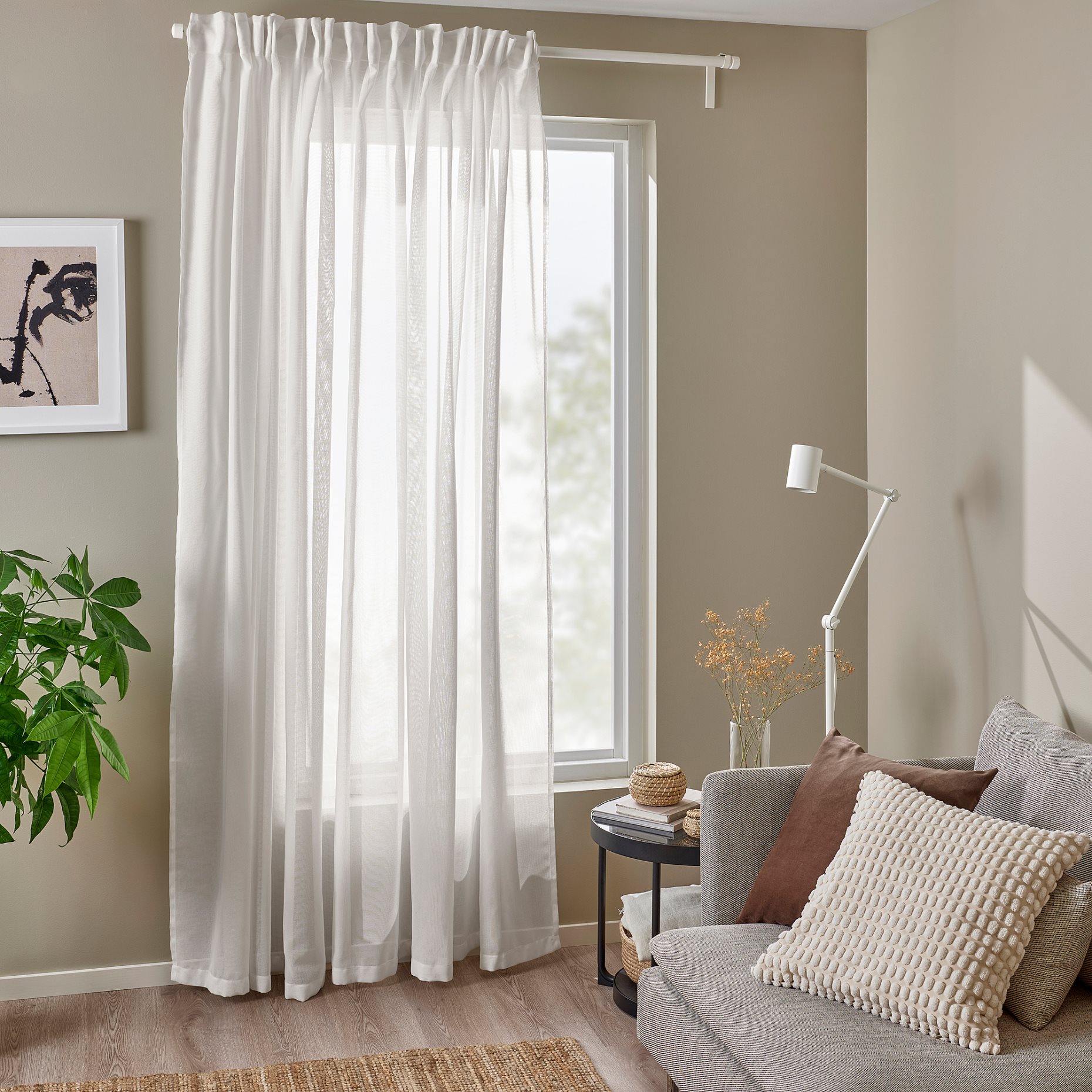 ANGSFRYLE, sheer curtain 1 piece, 300x300 cm, 705.692.20