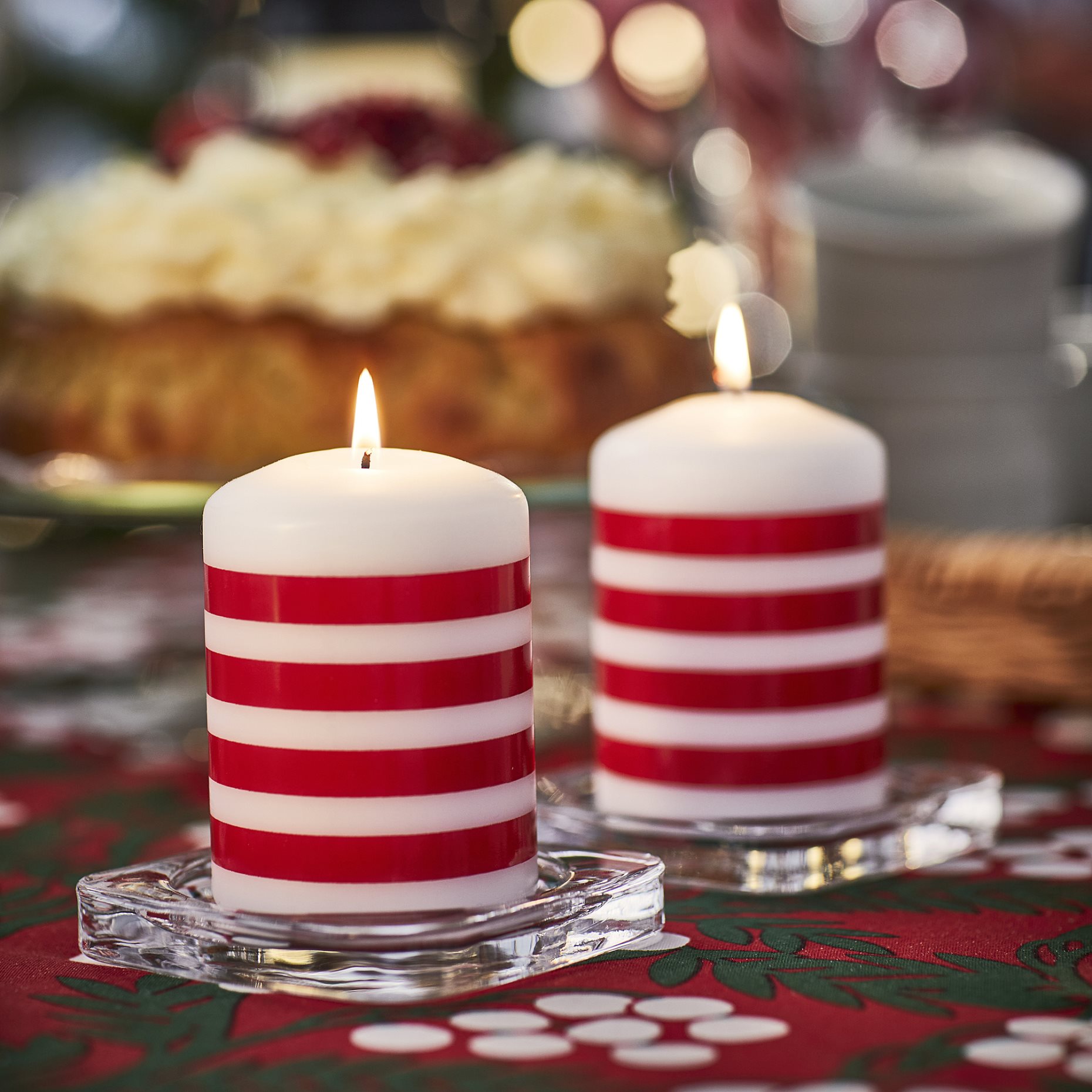 VINTERFINT, unscented pillar candle, 10 cm, 705.771.59