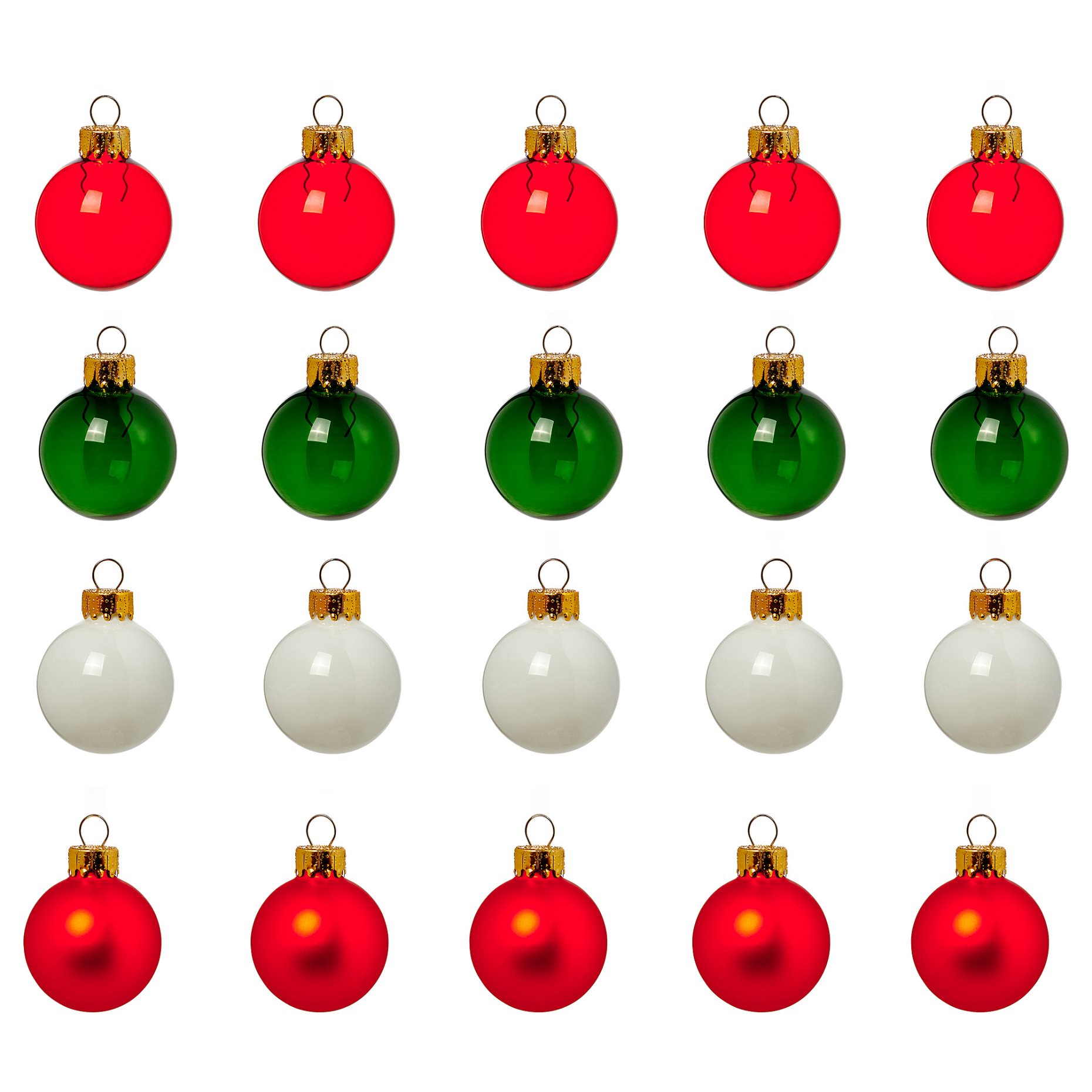 VINTERFINT, tree ornament/bauble/20 pack, 3.5 cm, 705.806.04