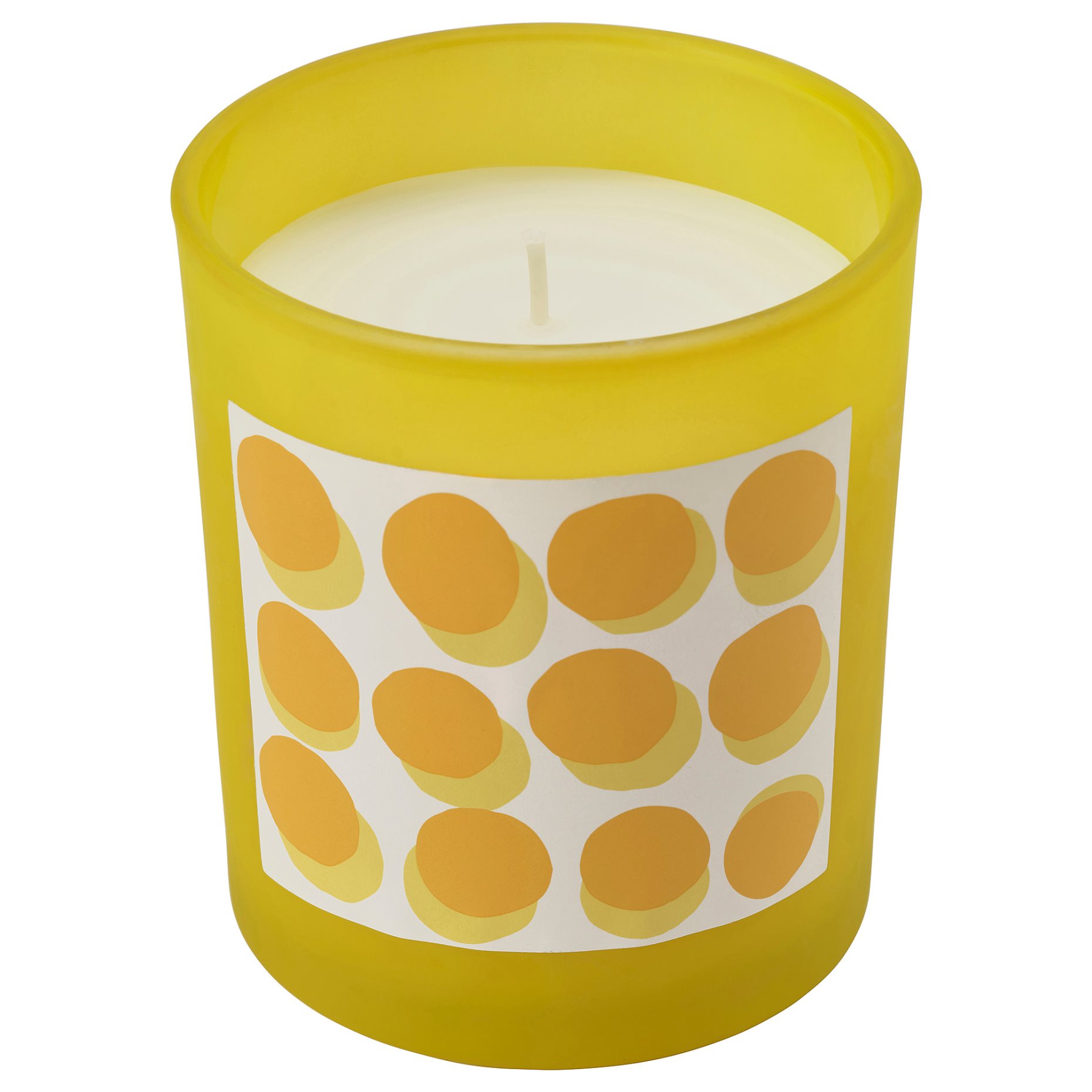 SVARTOXBÄR, scented candle in glass/mimosa, 45 hr, 705.826.60
