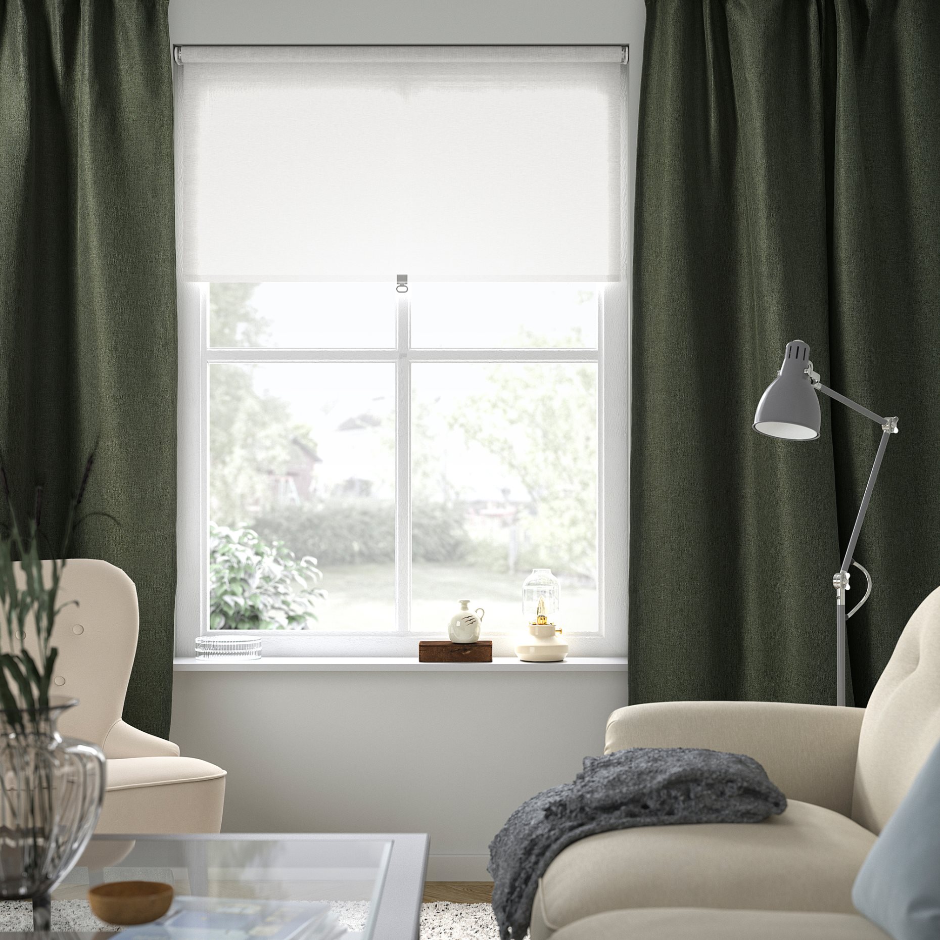 ANNAKAJSA, room darkening curtains 145x300 cm, 1 pair, 705.860.74