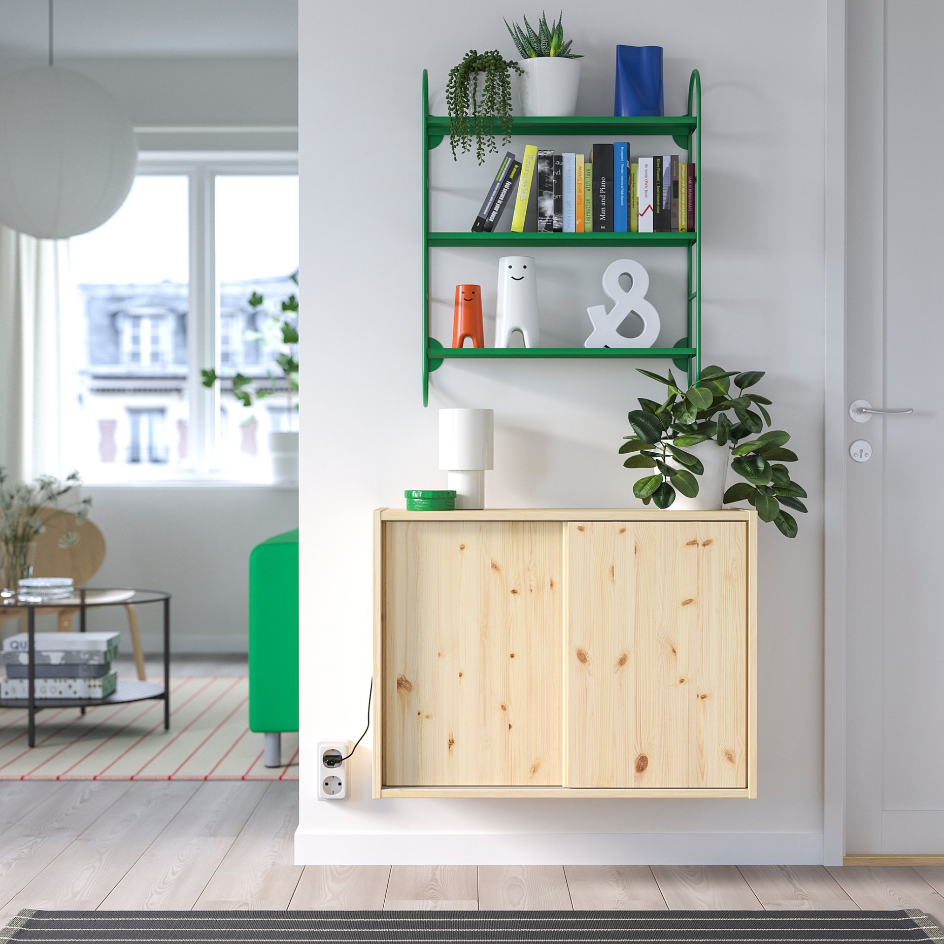 FÄRGSÄTTARE, wall shelf, 60x16x74 cm, 705.957.85