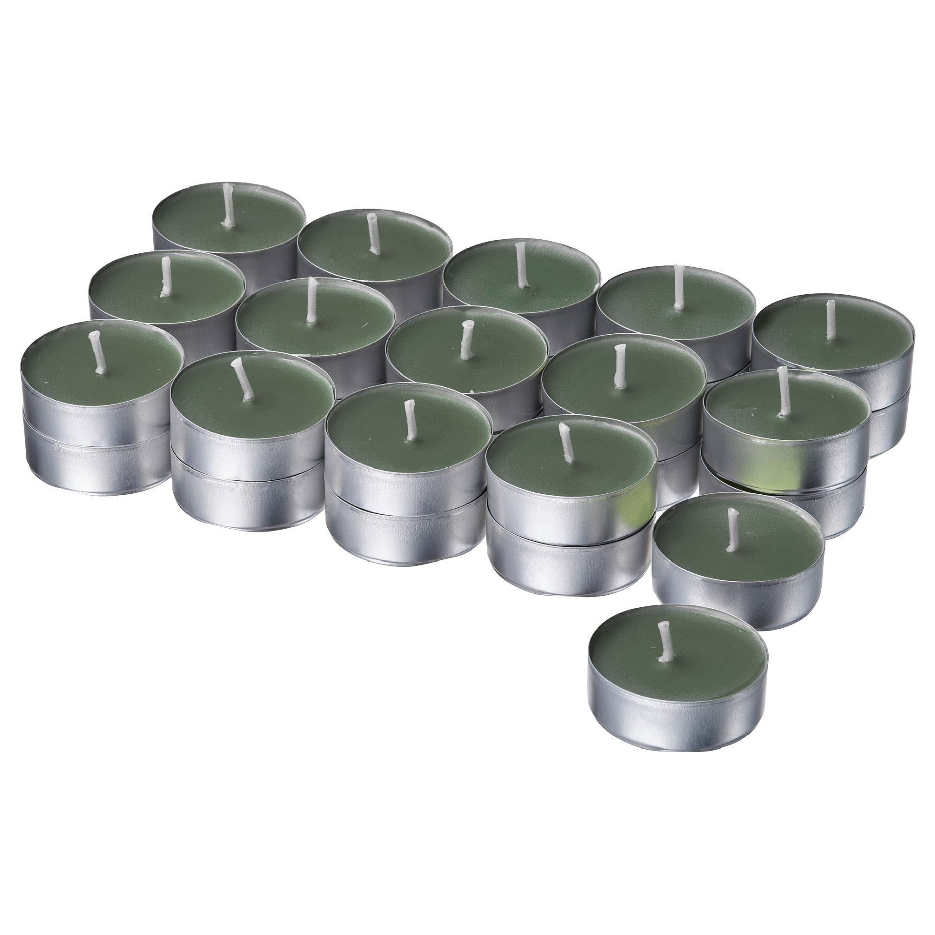 LOTSFÅGEL, scented tealight 30 pack/Fig leaf, 3.5 hr, 706.086.84