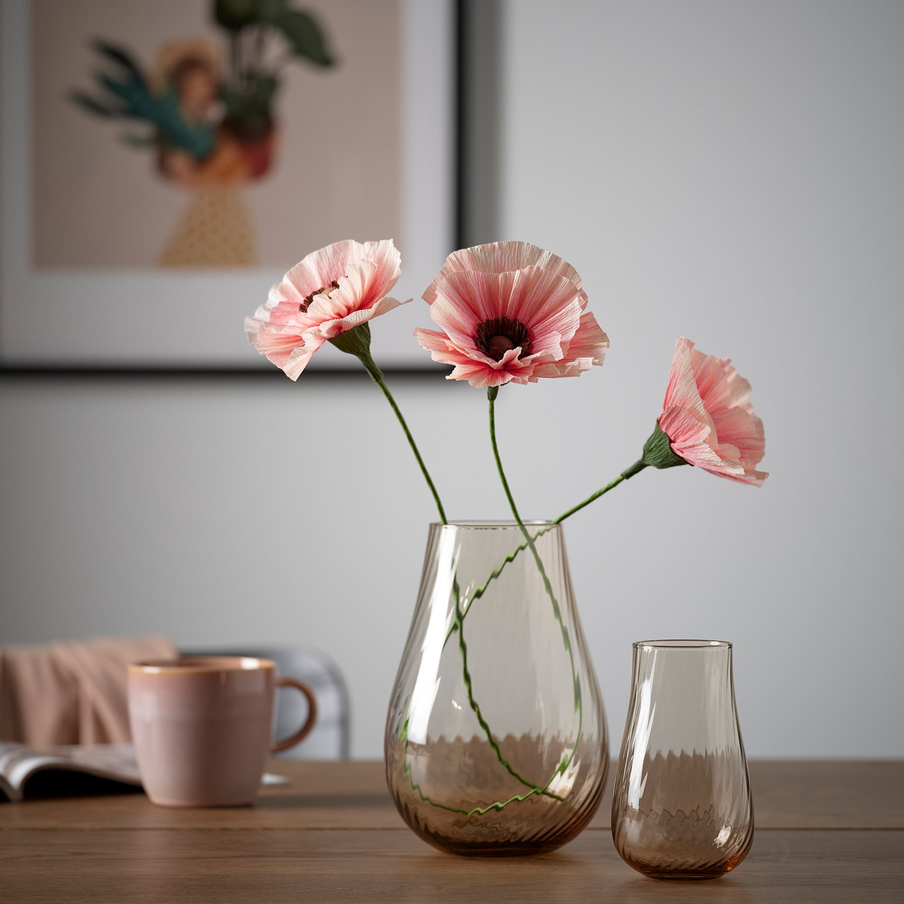 GULDSPETT, artificial flower/Poppy, 40 cm, 706.149.63