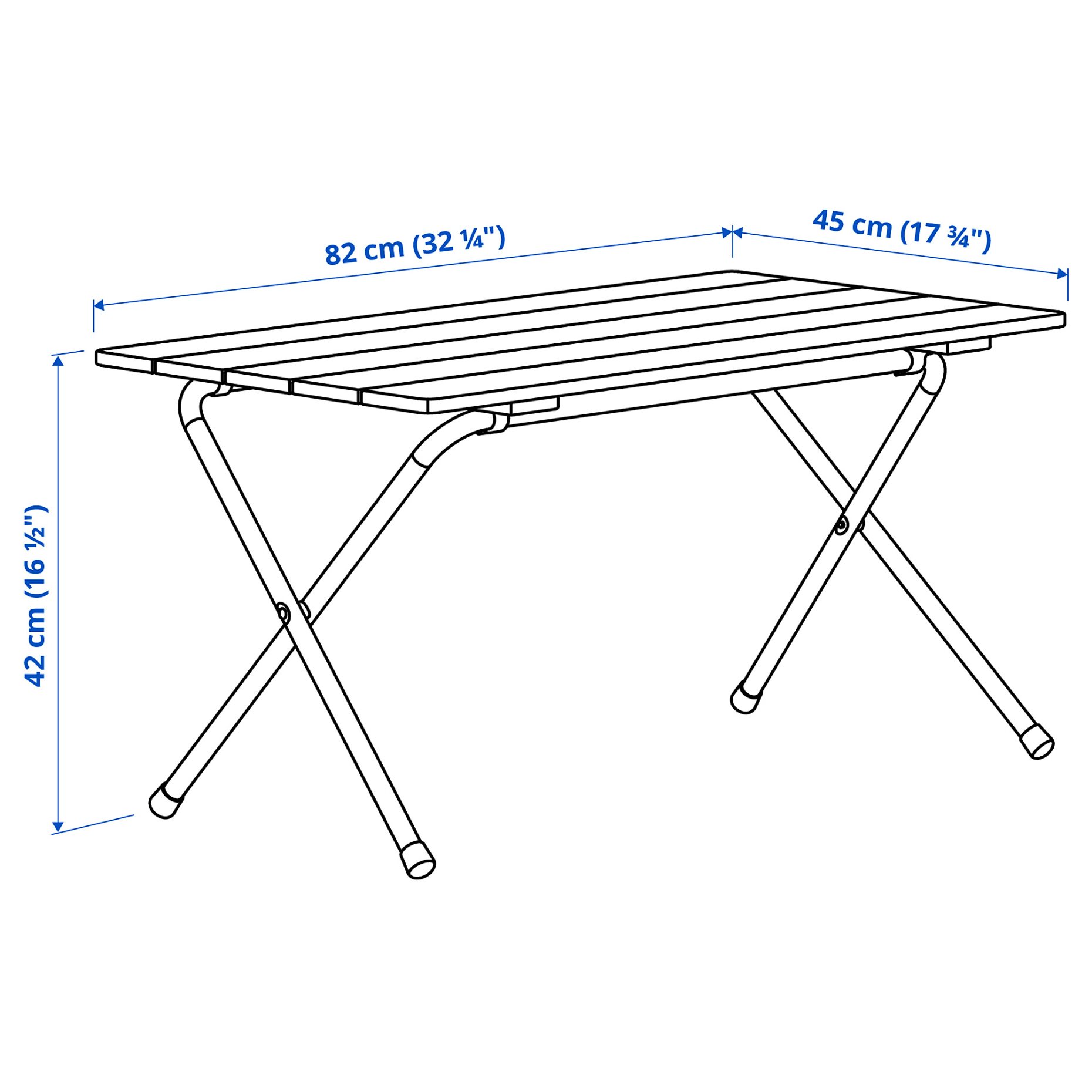 SOLUPPGÅNG, folding table, 82 cm, 706.212.99