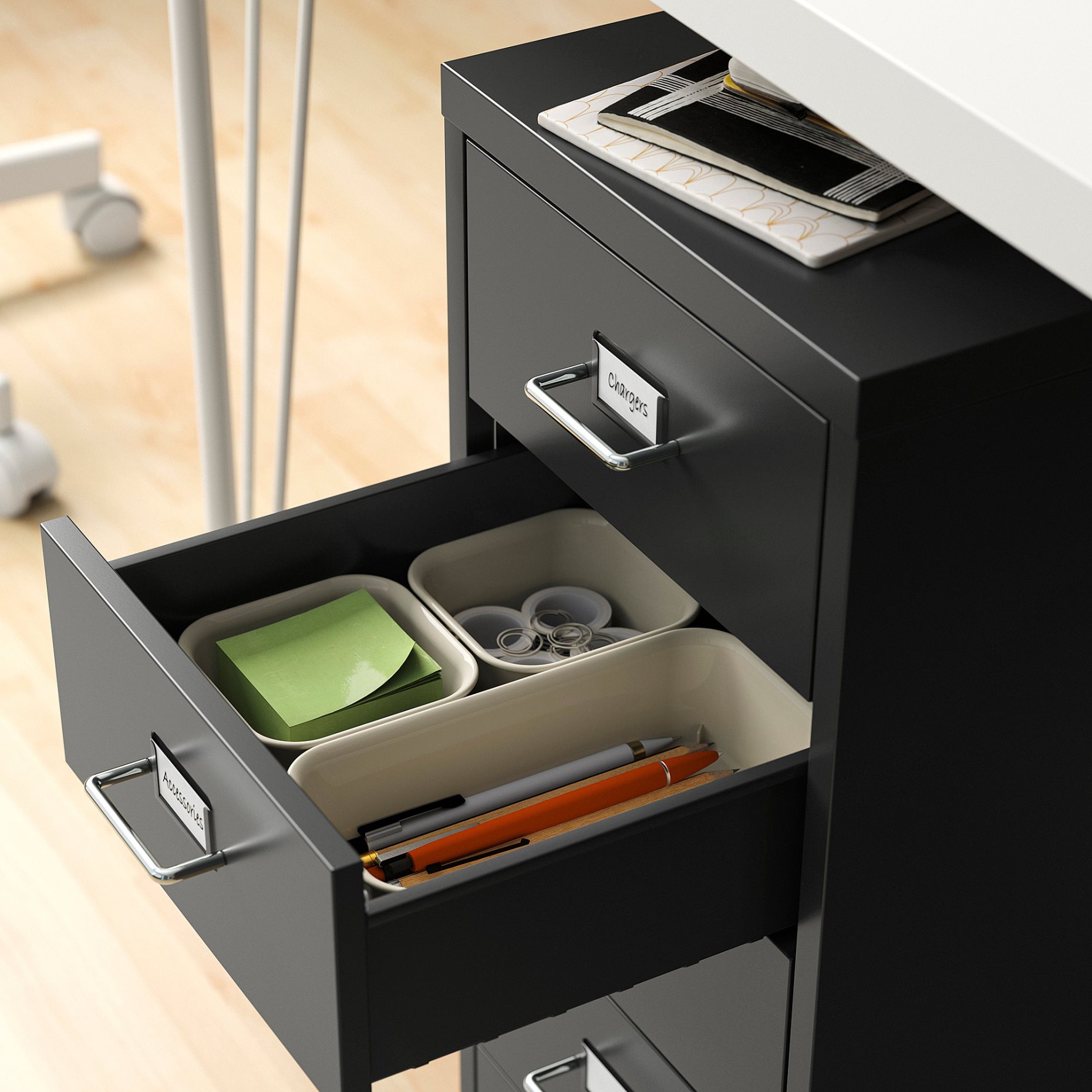 HELMER, συρταριέρα με ροδάκια, 28x65 cm, 706.250.23