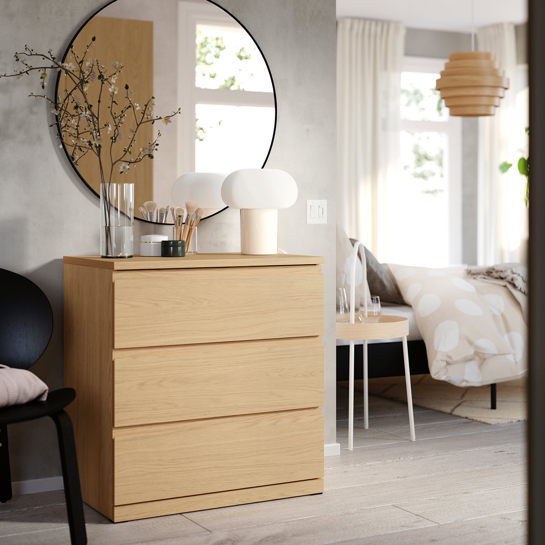 STORKLINTA, chest of 3 drawers, 70x50x75 cm, 706.275.31