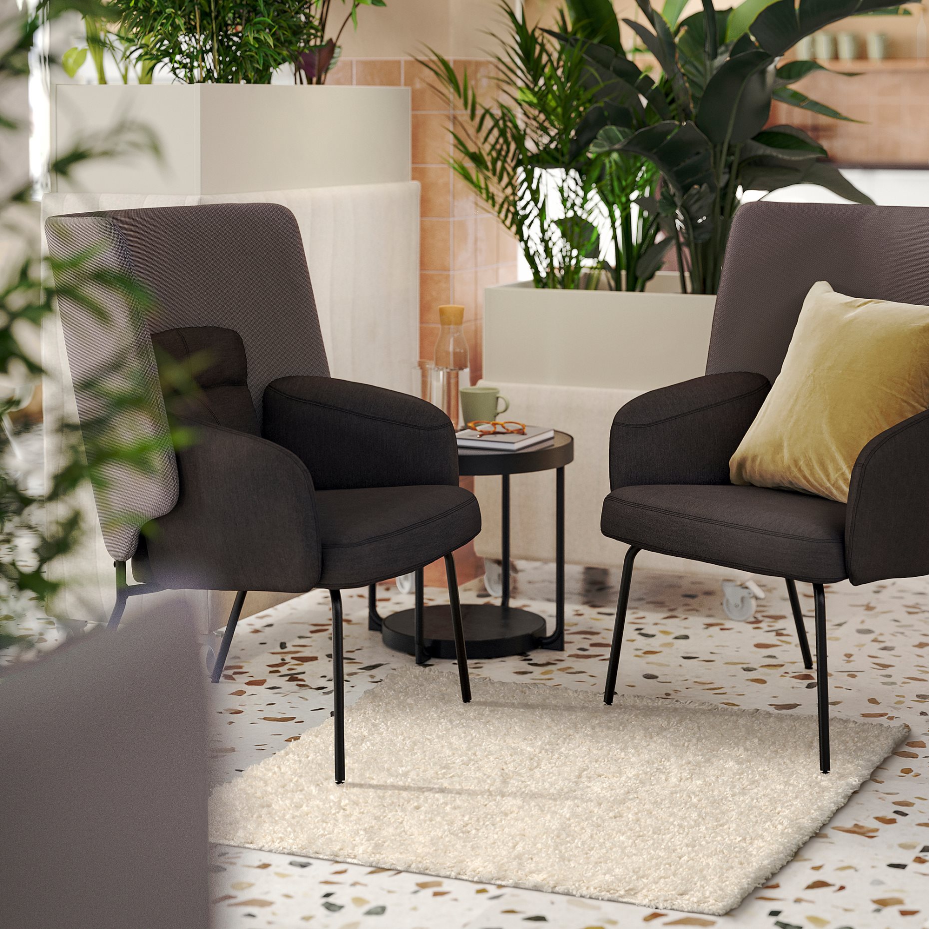 rug high pile, 80x80 cm, 706.287.76