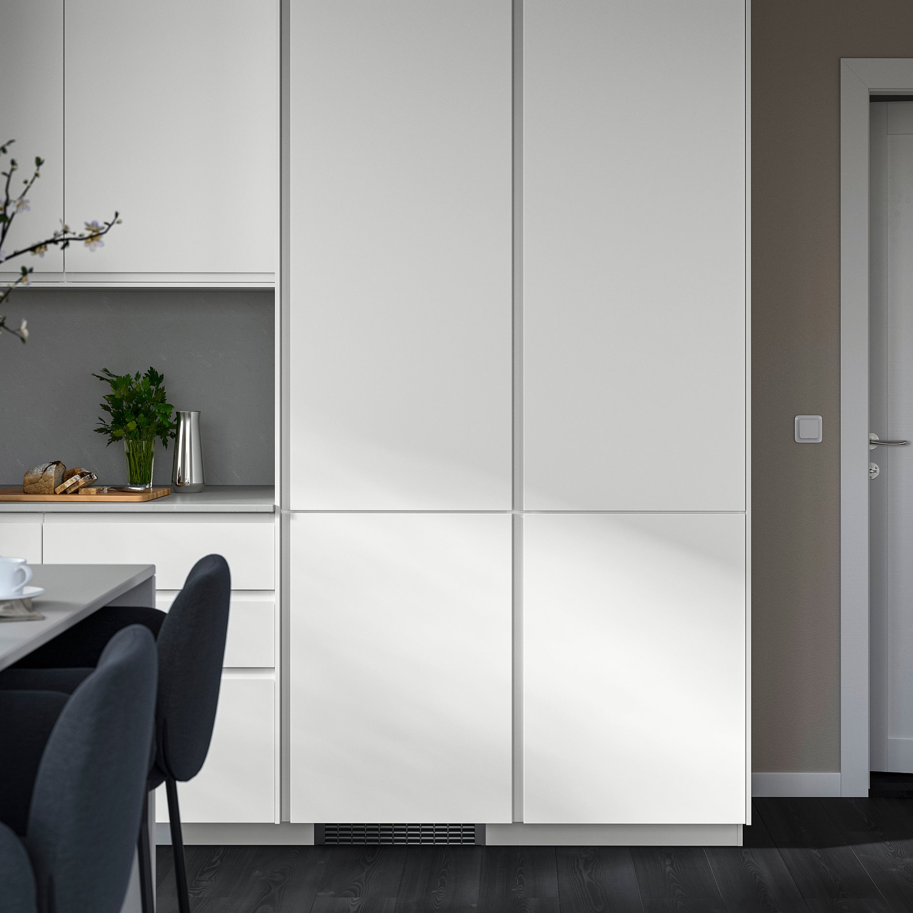 VOXTORP, door with vertical handle, 60x80 cm, 706.489.96