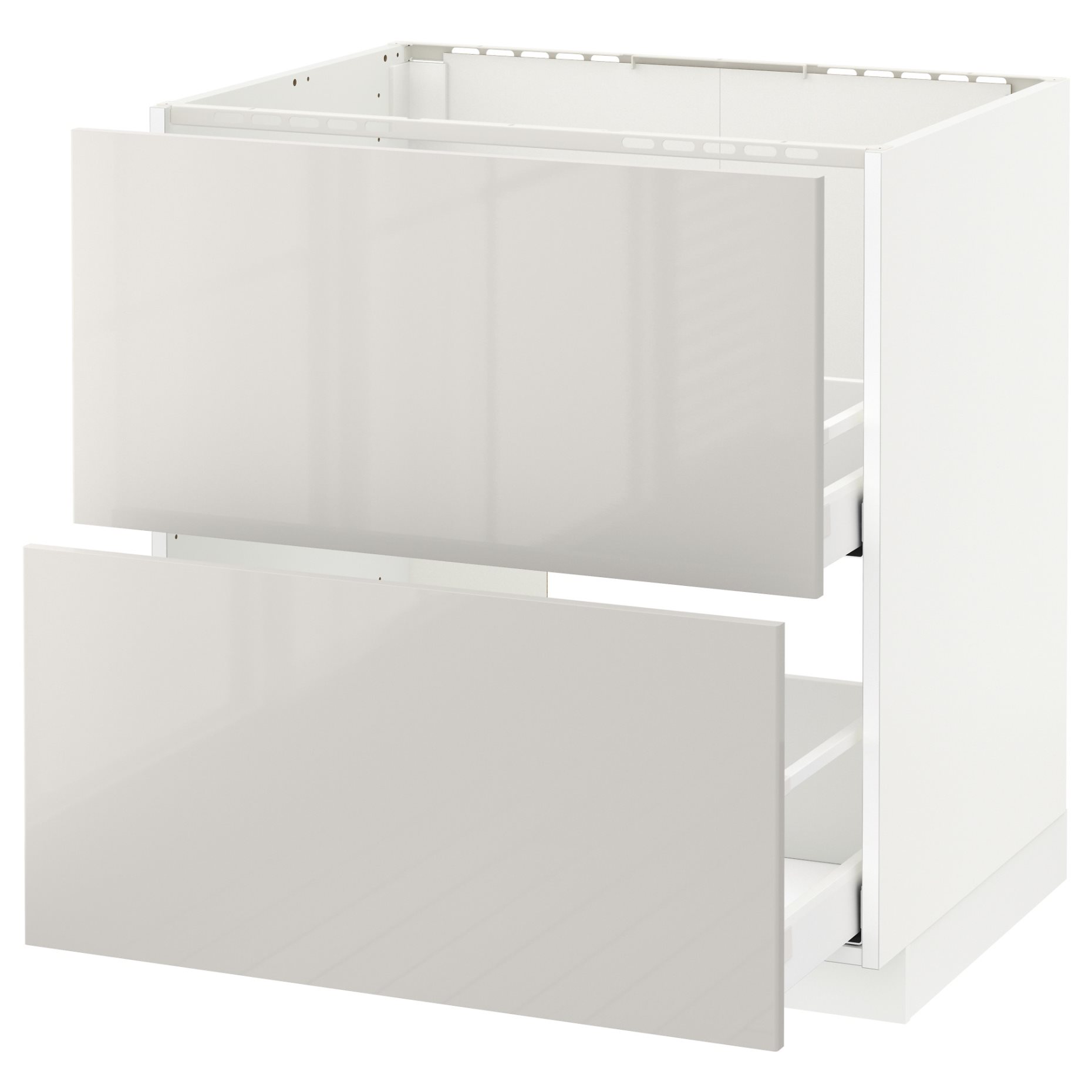 METOD/MAXIMERA, base cabinet for sink+2 fronts/2 drawers, 791.684.21