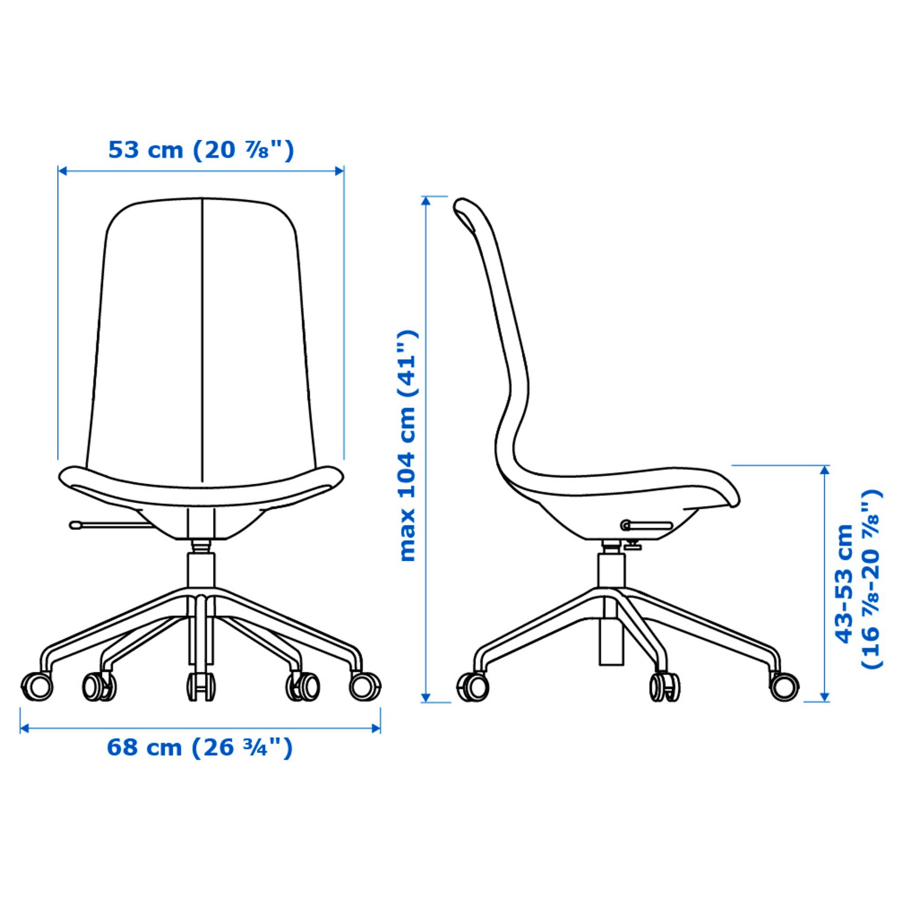 LÅNGFJÄLL, swivel chair, 791.776.42