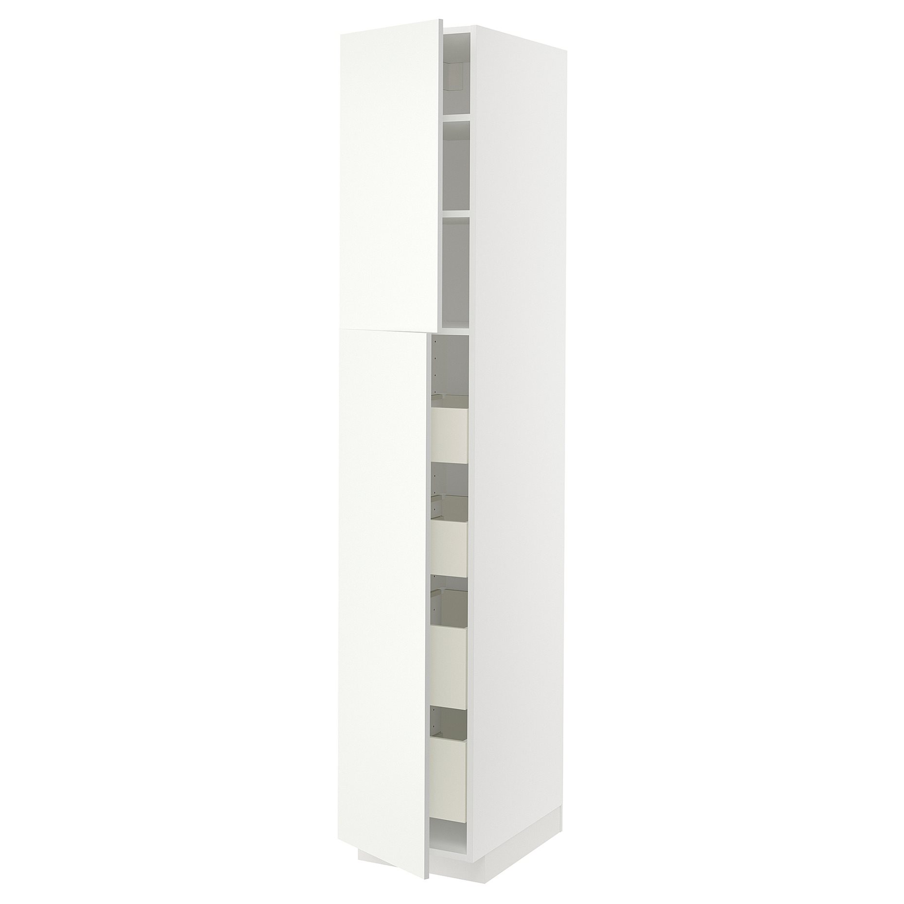 METOD, high cabinet with 2 doors/4 drawers, 40x60x220 cm, 795.070.44