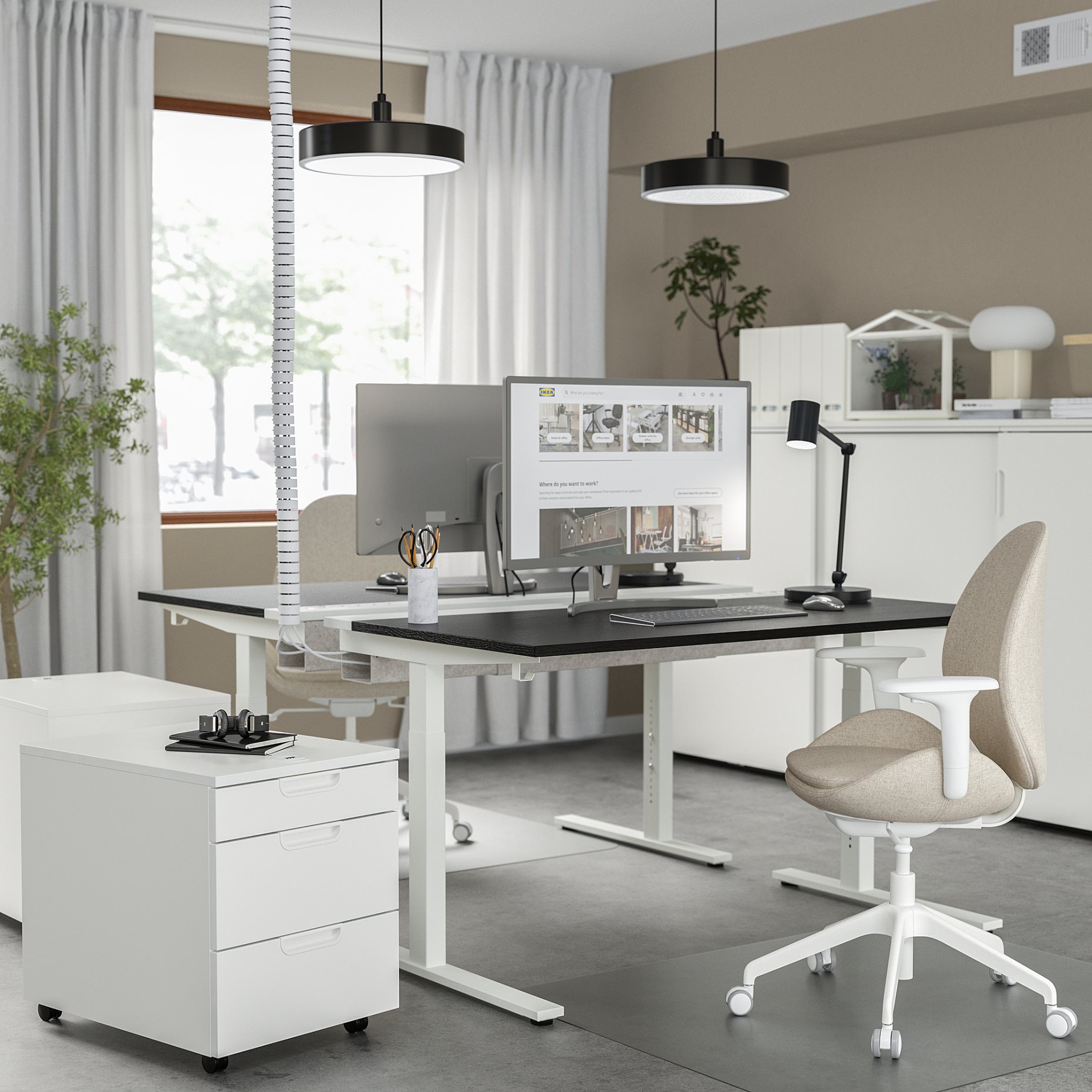 MITTZON, desk, 140x60 cm, 795.280.46