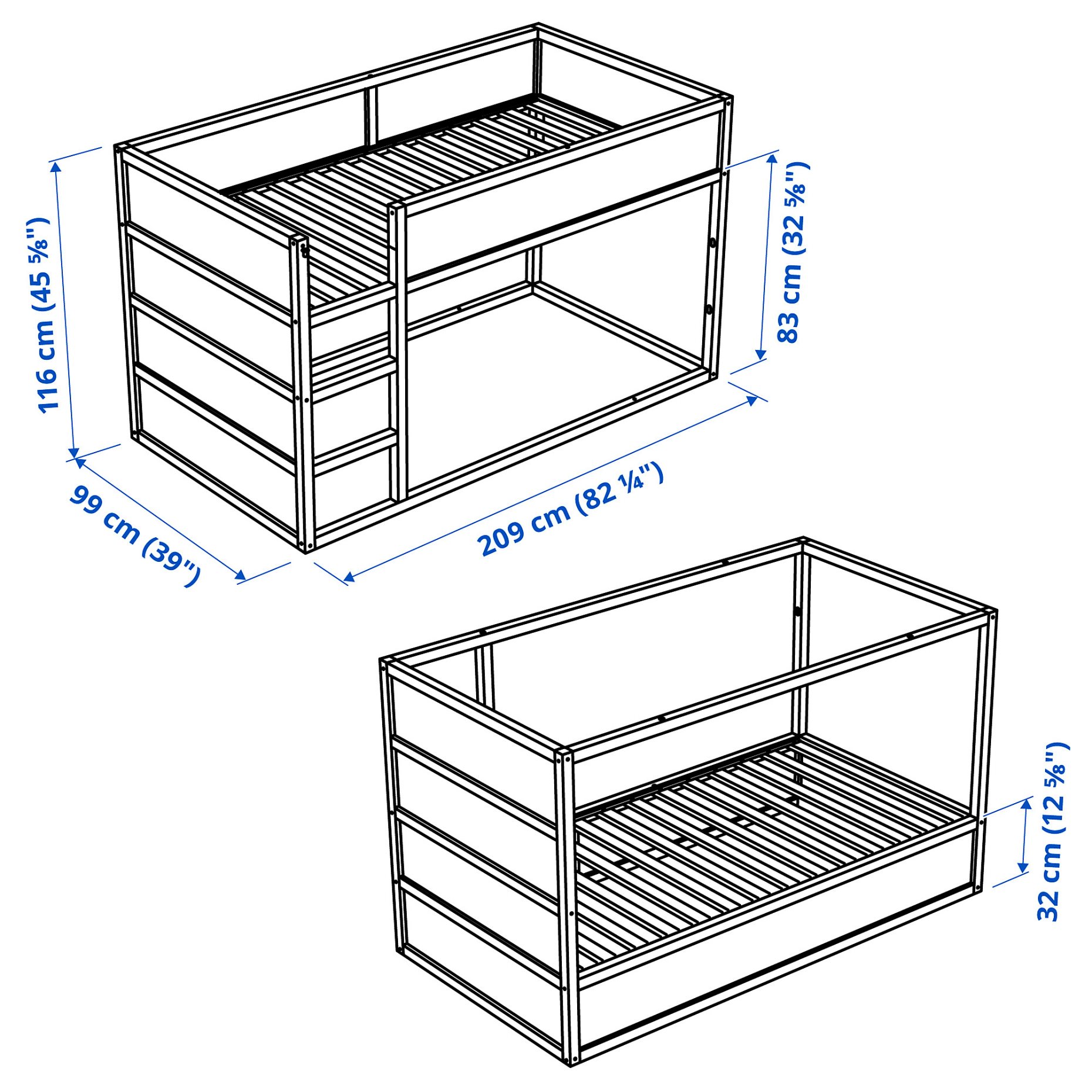 KURA, reversible bed, 802.538.09