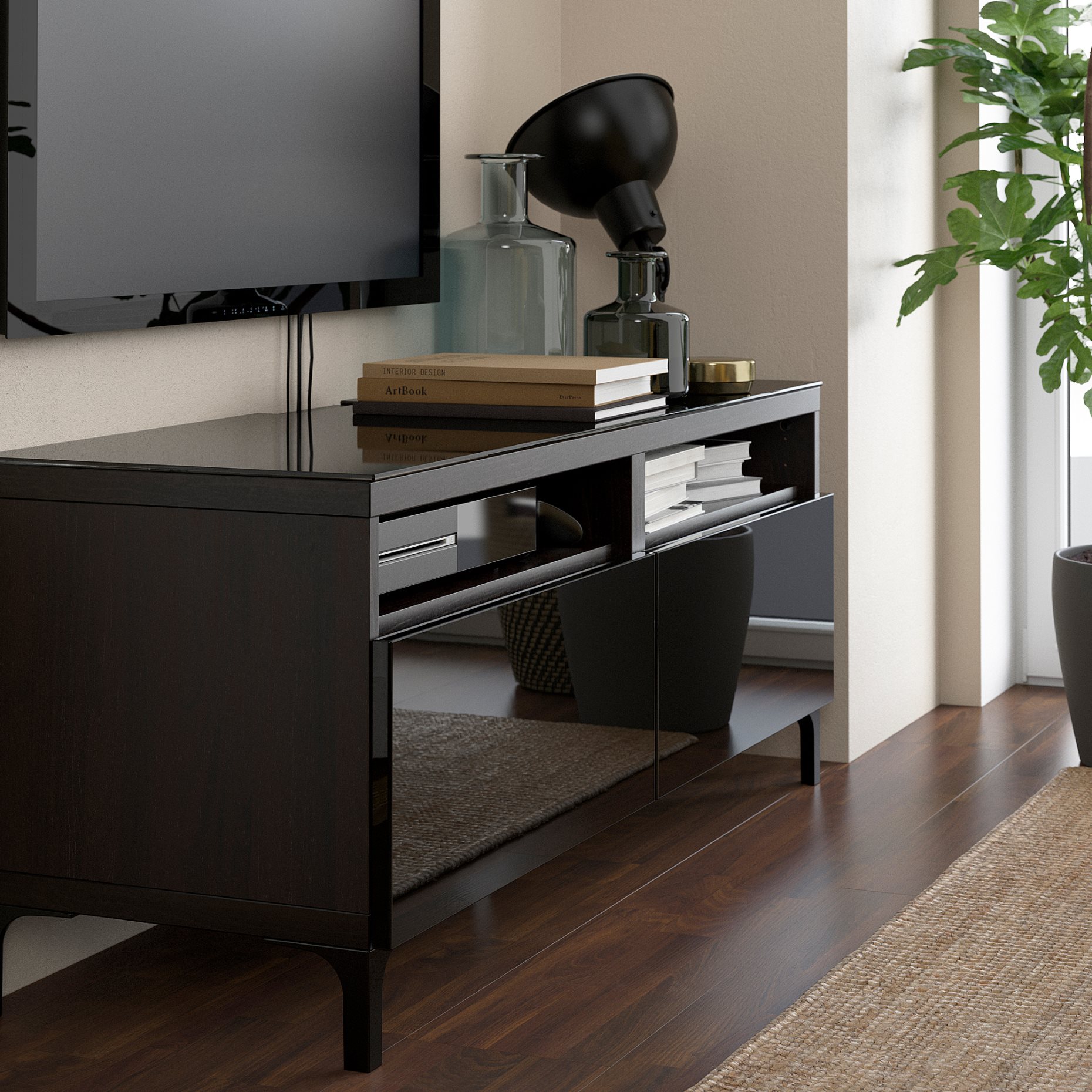 BESTÅ, top panel for TV, 802.953.00