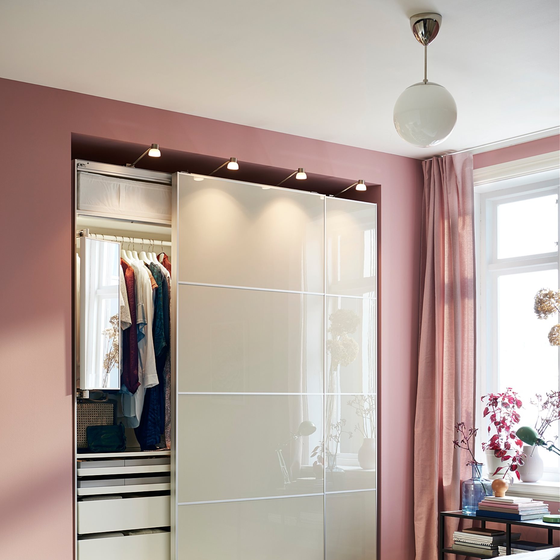 HOKKSUND, 4 panels for sliding door frame, 803.738.02