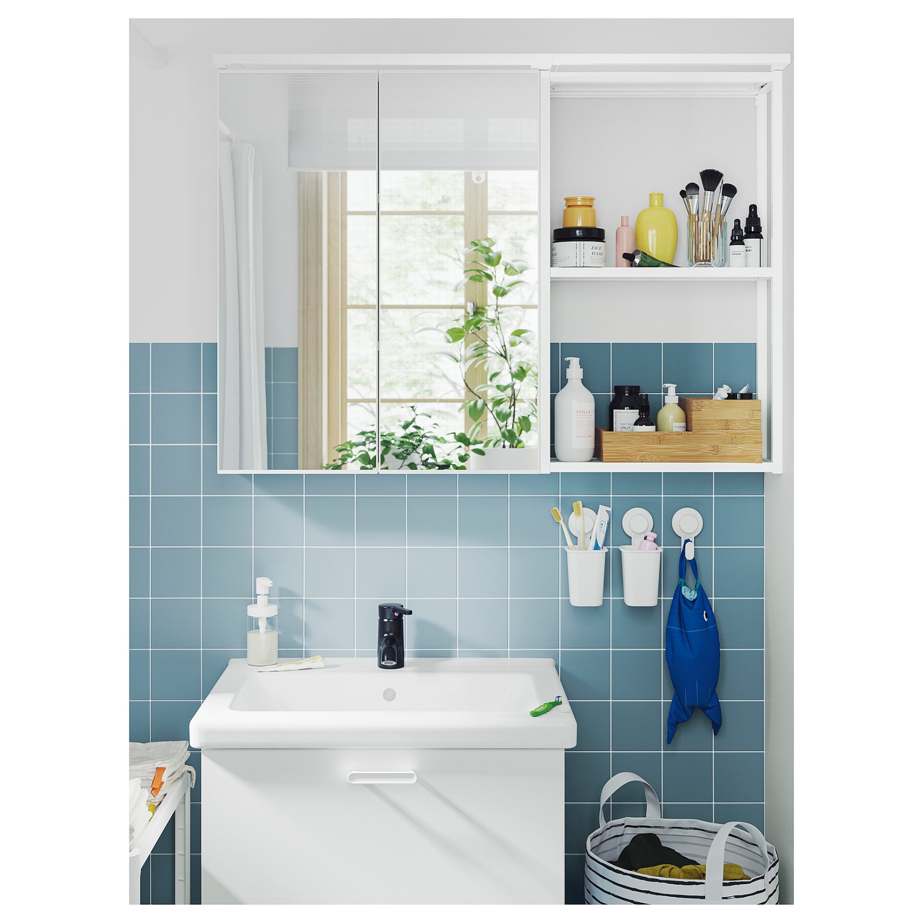 TISKEN, toothbrush holder with suction cup, 803.812.94