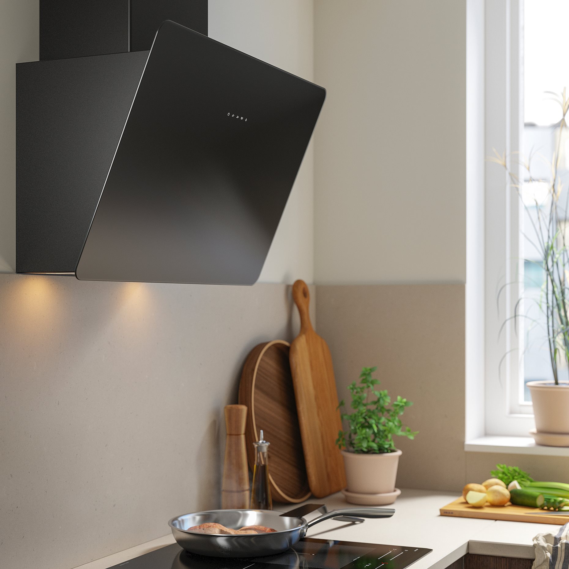 FINSMAKARE, wall mounted extractor hood, 803.923.20