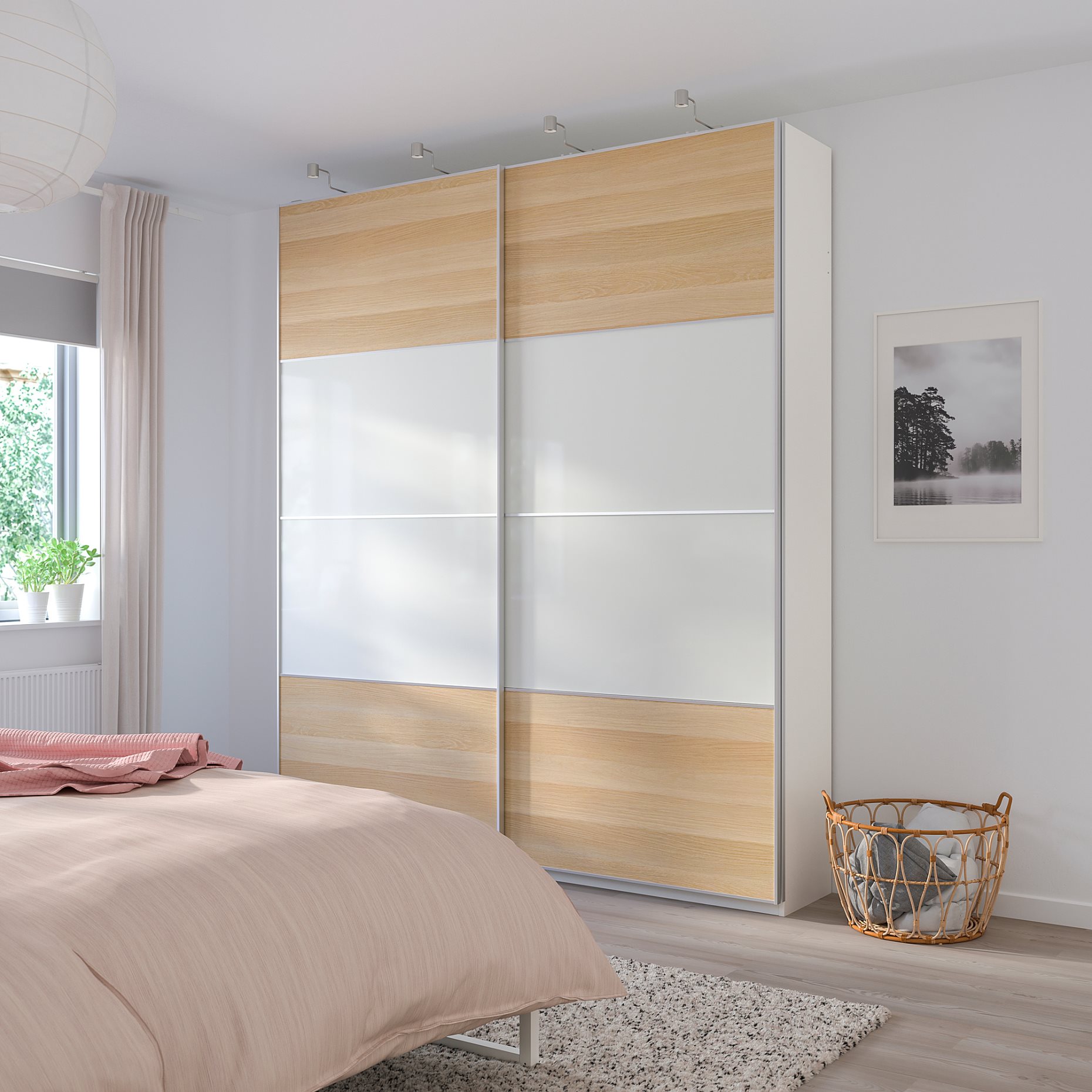 MEHAMN, 4 panels for sliding door frame, 804.211.86