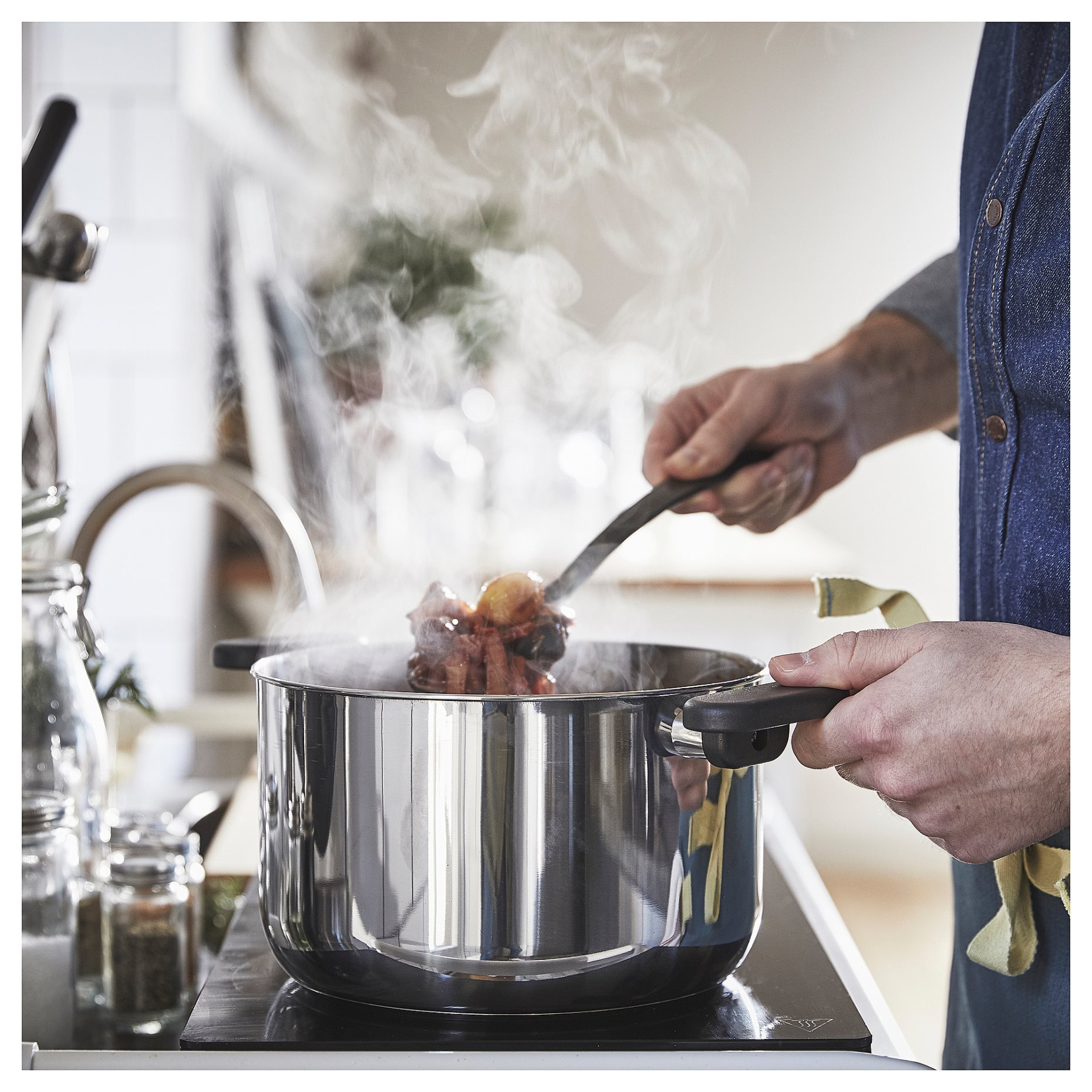 MIDDAGSMAT, pot with lid, 5 l, 804.637.13