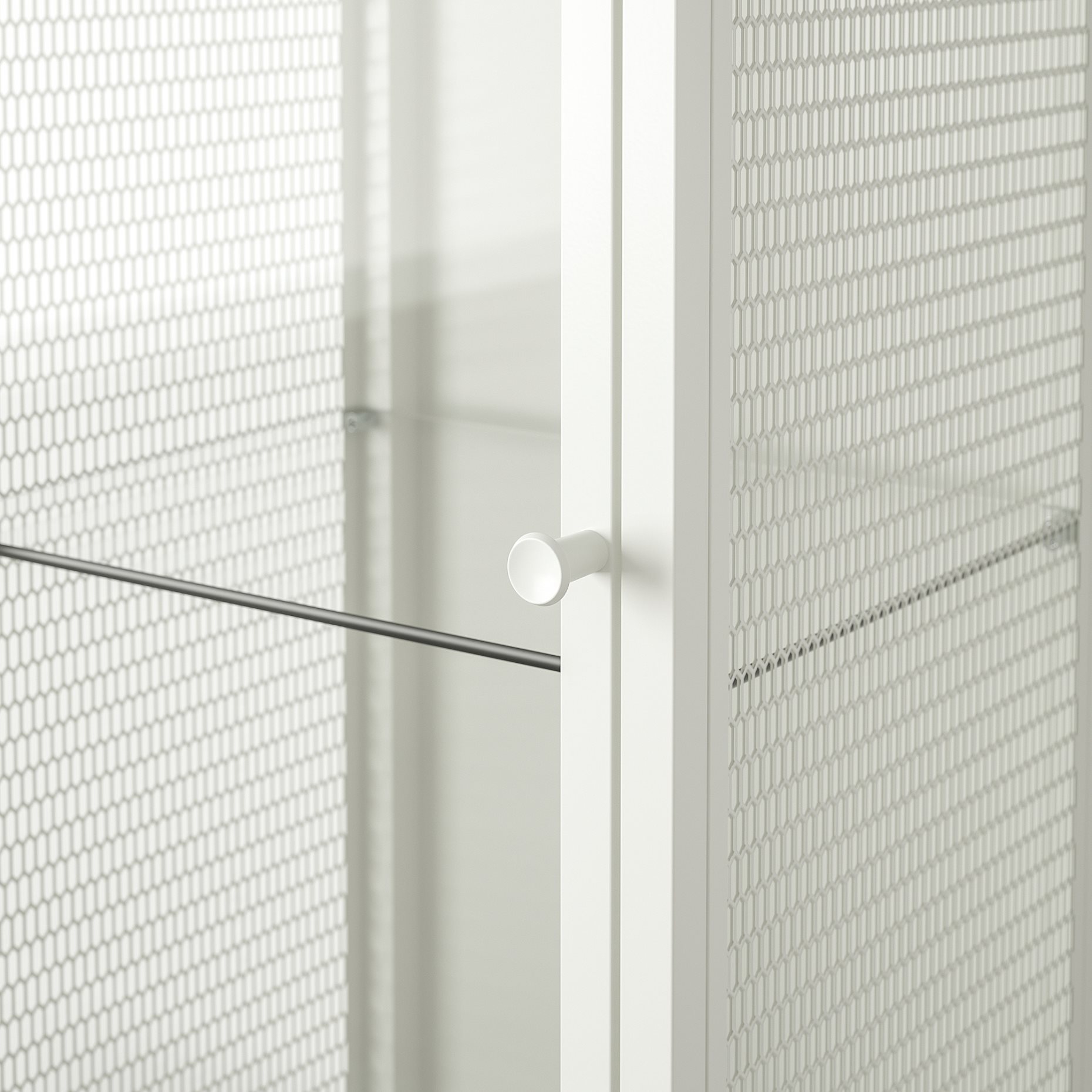 BAGGEBO, cabinet with glass doors, 34x30x116 cm, 805.029.98
