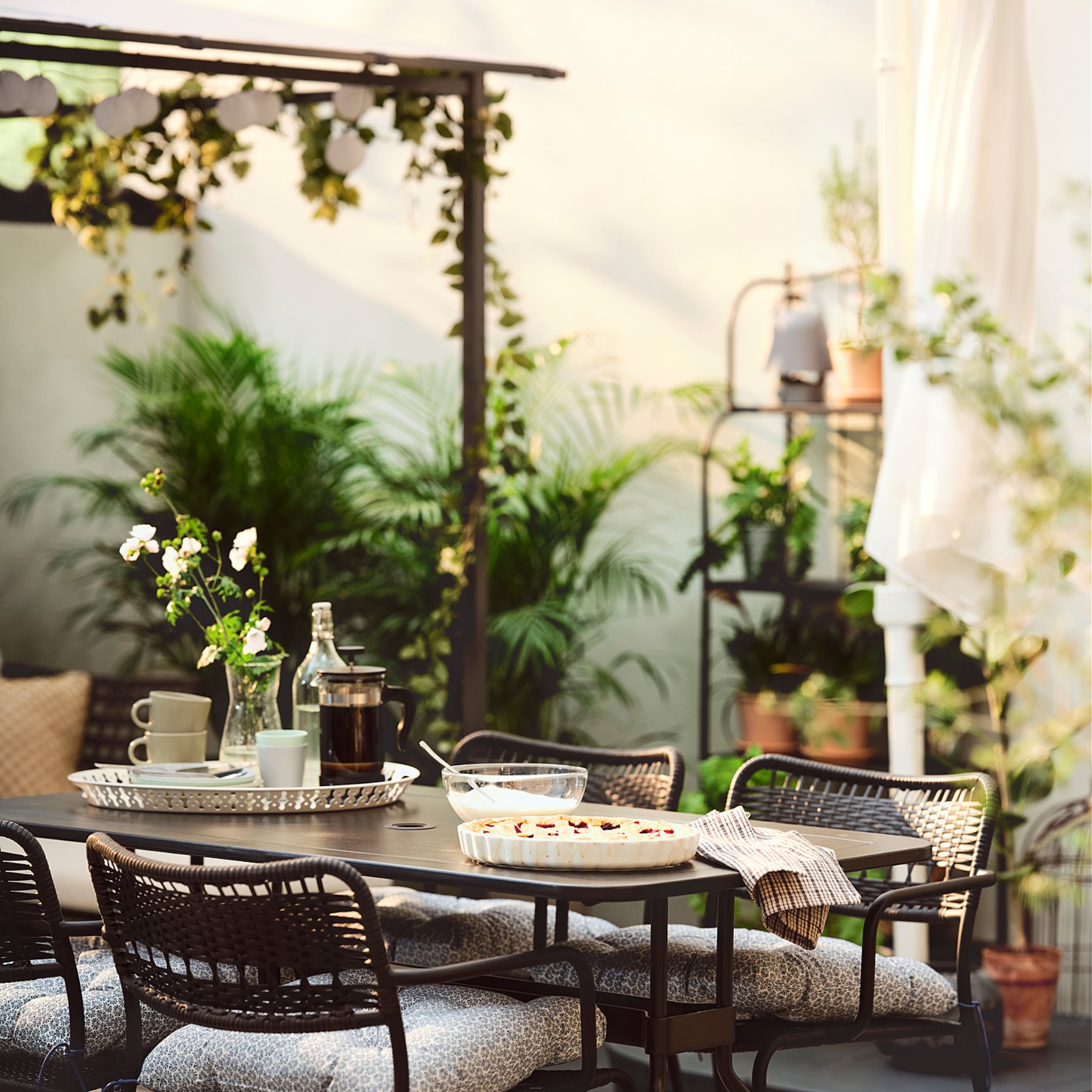 KLÖSAN, chair cushion outdoor, 44x44 cm, 805.041.05