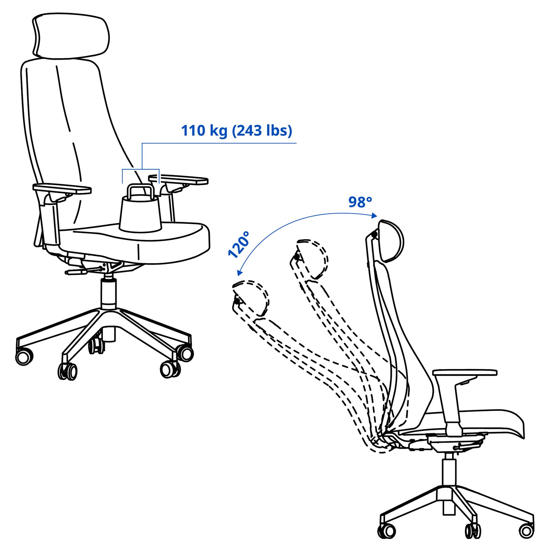 MATCHSPEL, gaming chair, 805.076.08