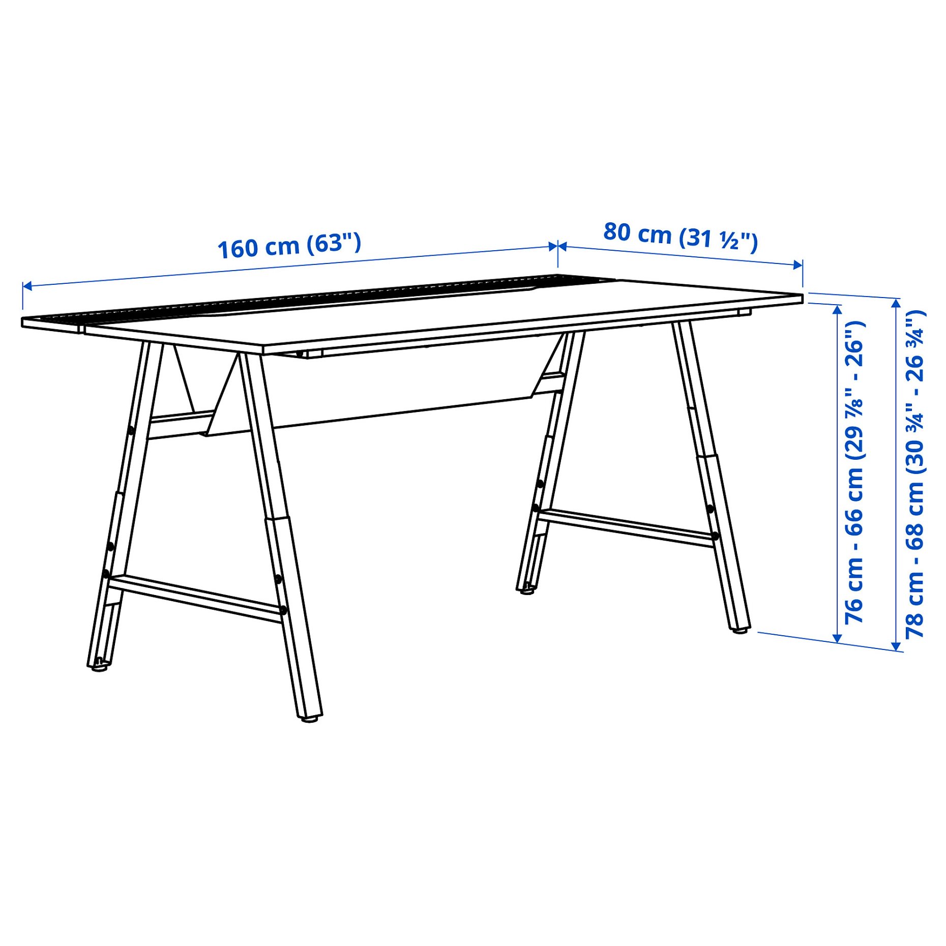 UTESPELARE, gaming desk, 805.076.27