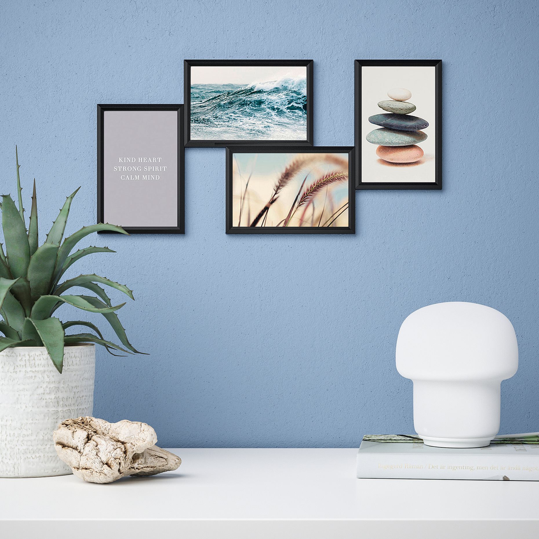 YLLEVAD, art card/Calmness 4 pack, 10x15 cm, 805.276.92