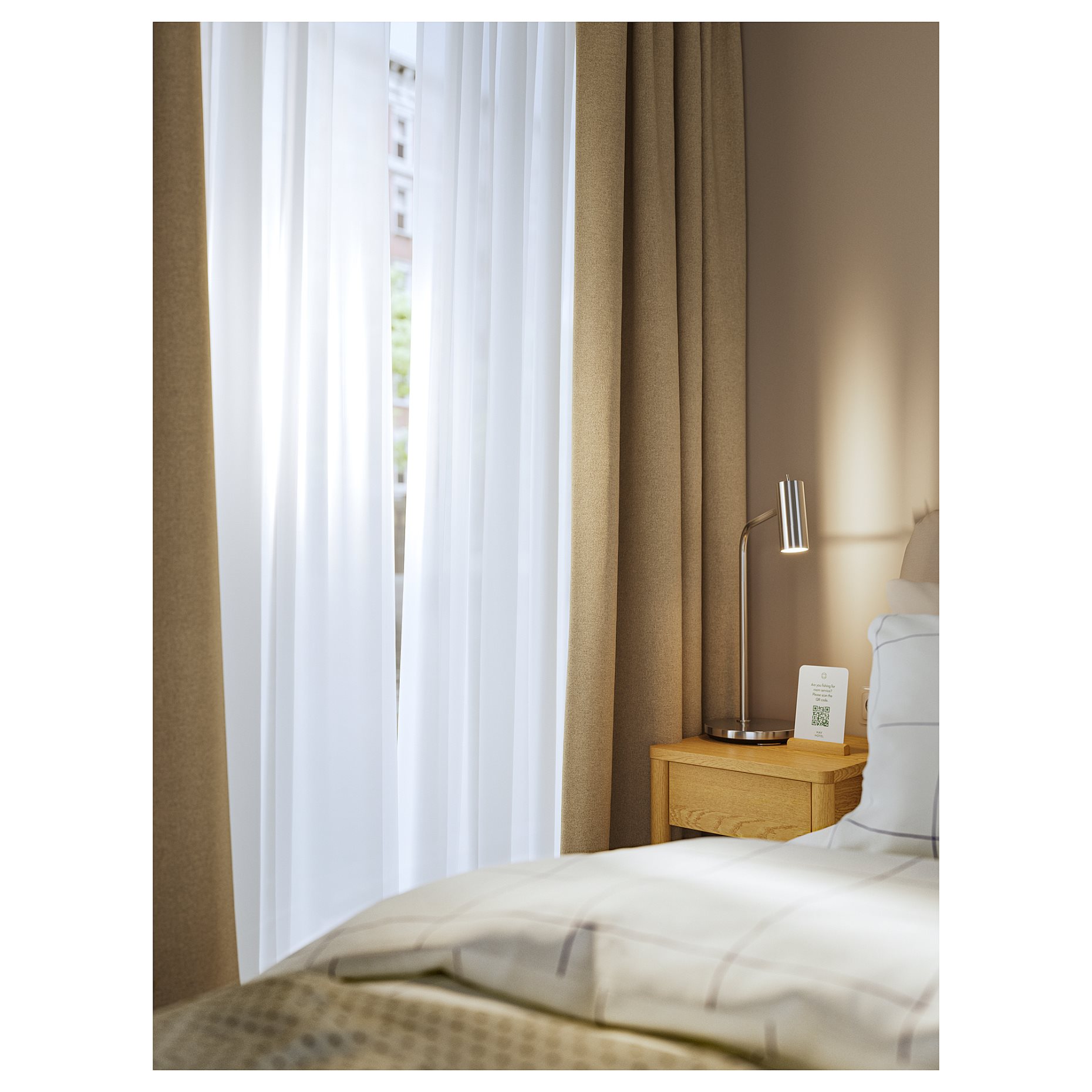 ROSENMANDEL, room darkening curtains/1 pair, 135x300 cm, 805.390.77