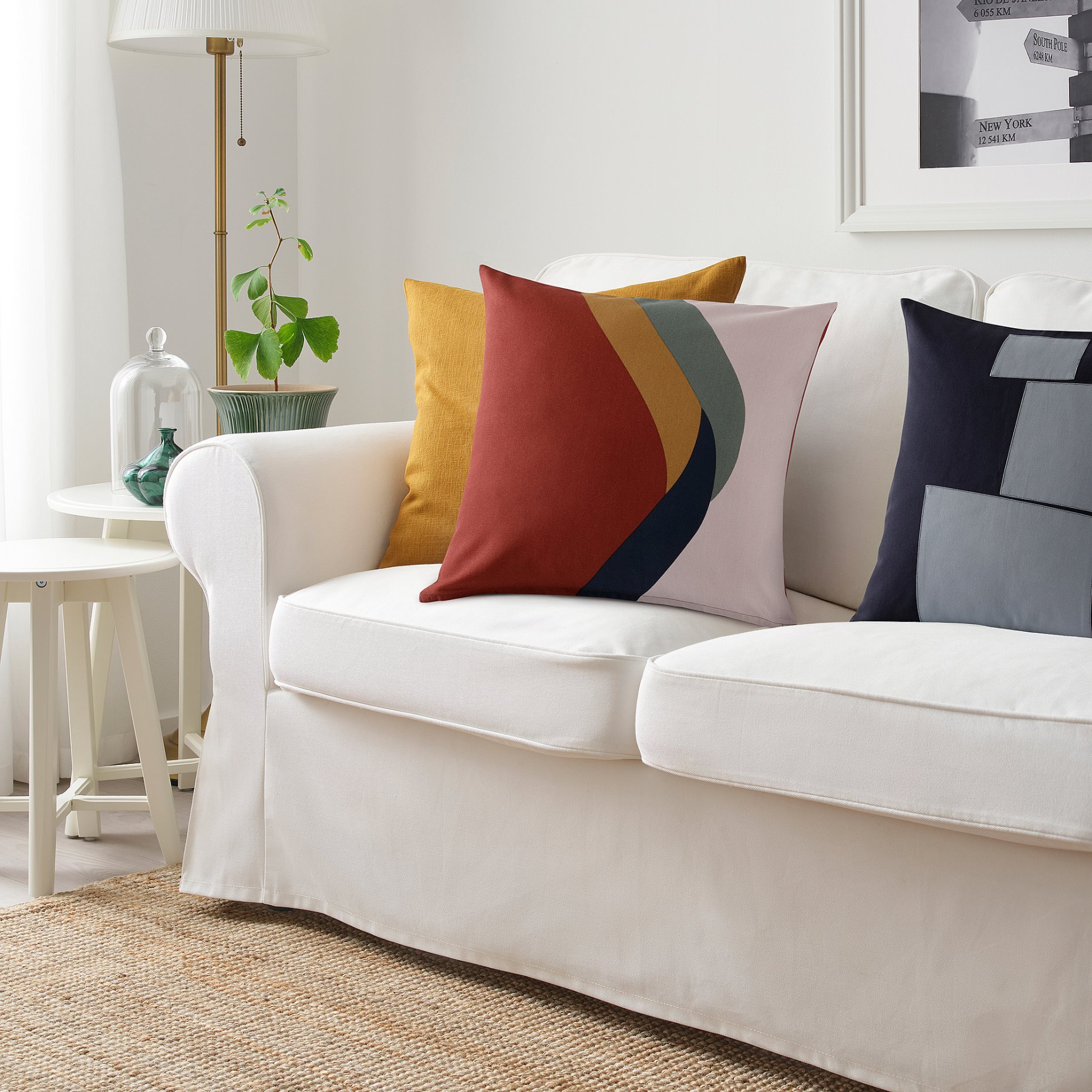 FISKMALLA, cushion cover, 50x50 cm, 805.654.48
