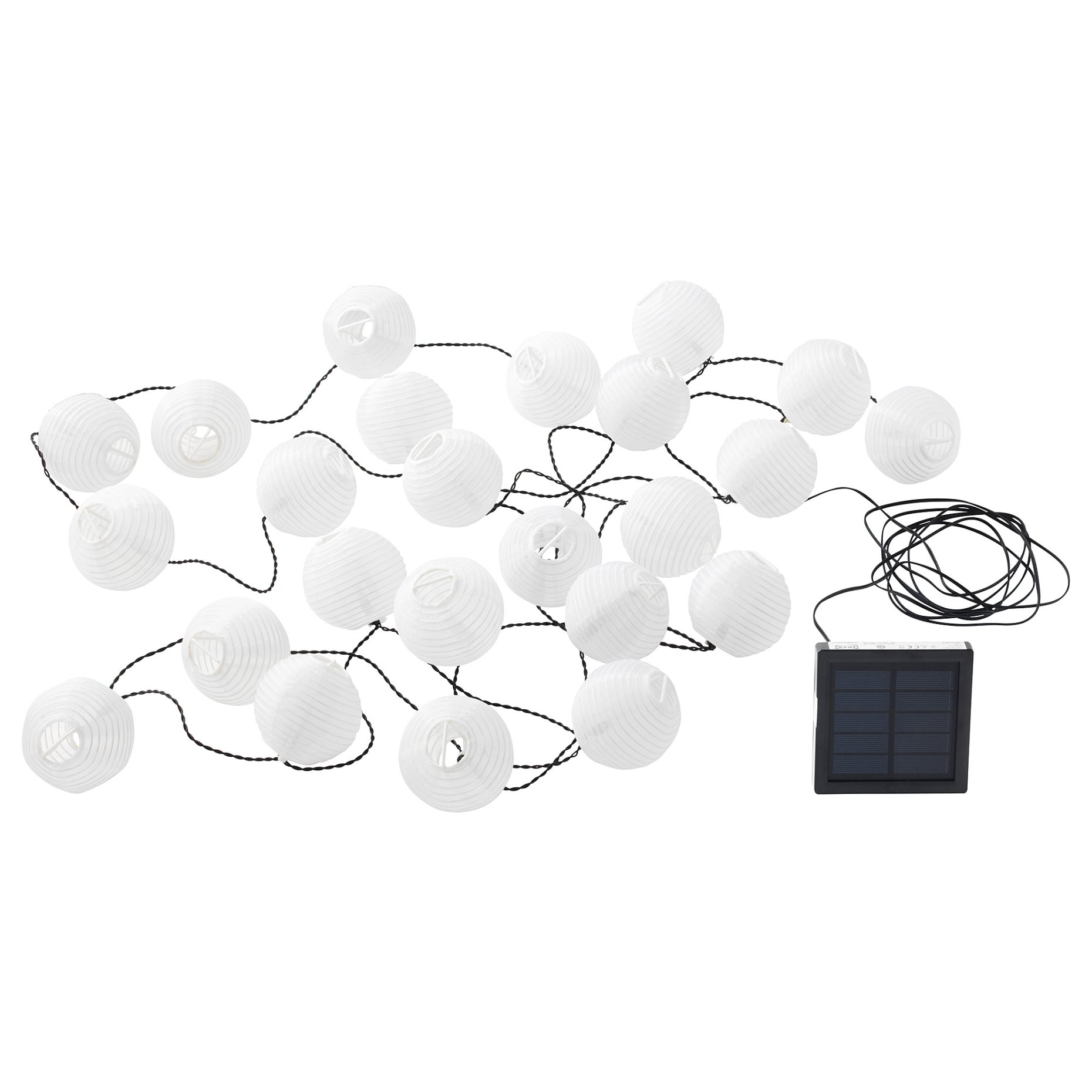 SOLARVET, lighting chain with built-in LED light source/24 lights/outdoor solar-powered/ball, 805.738.96