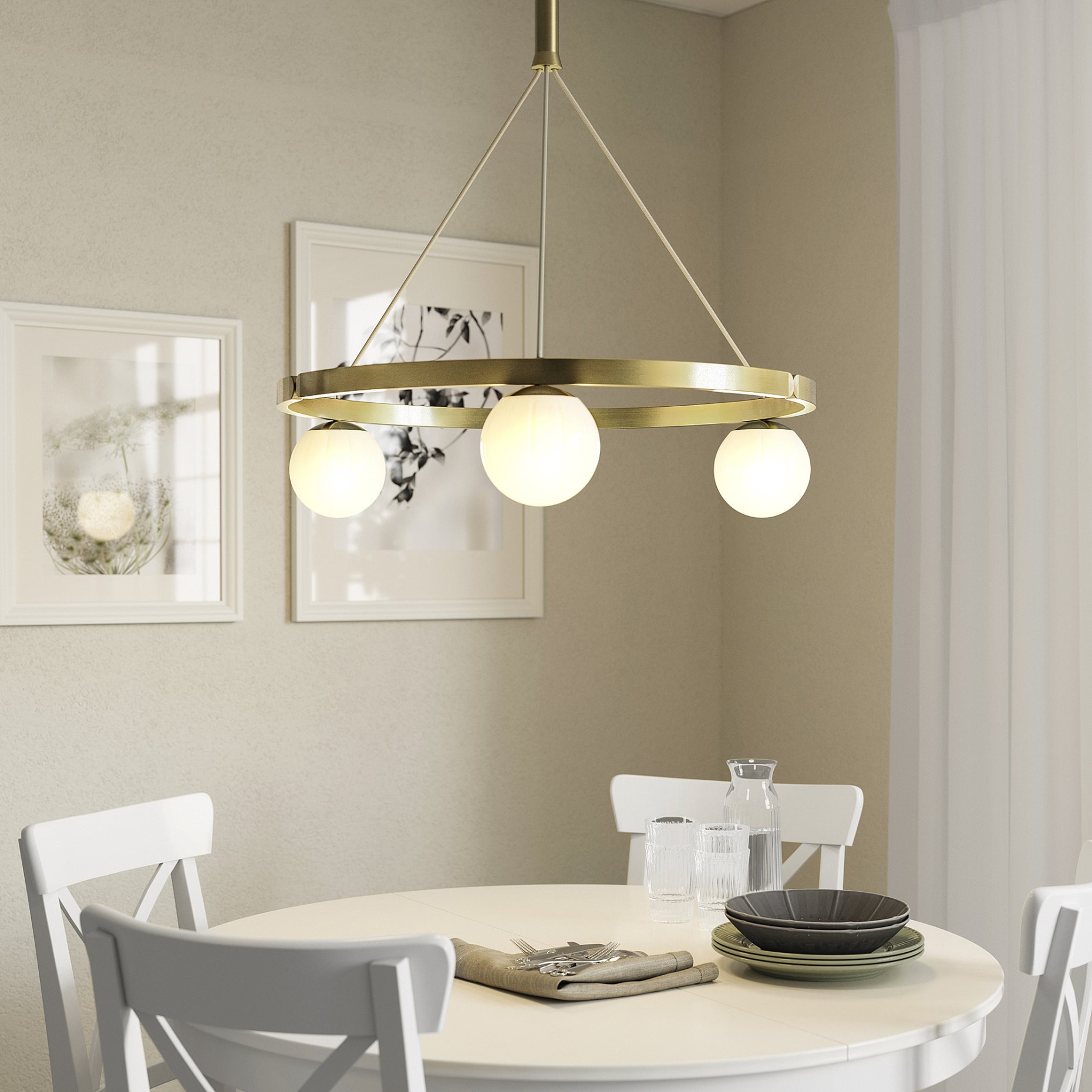 AKTERSPRING, pendant lamp, 73 cm, 805.778.80