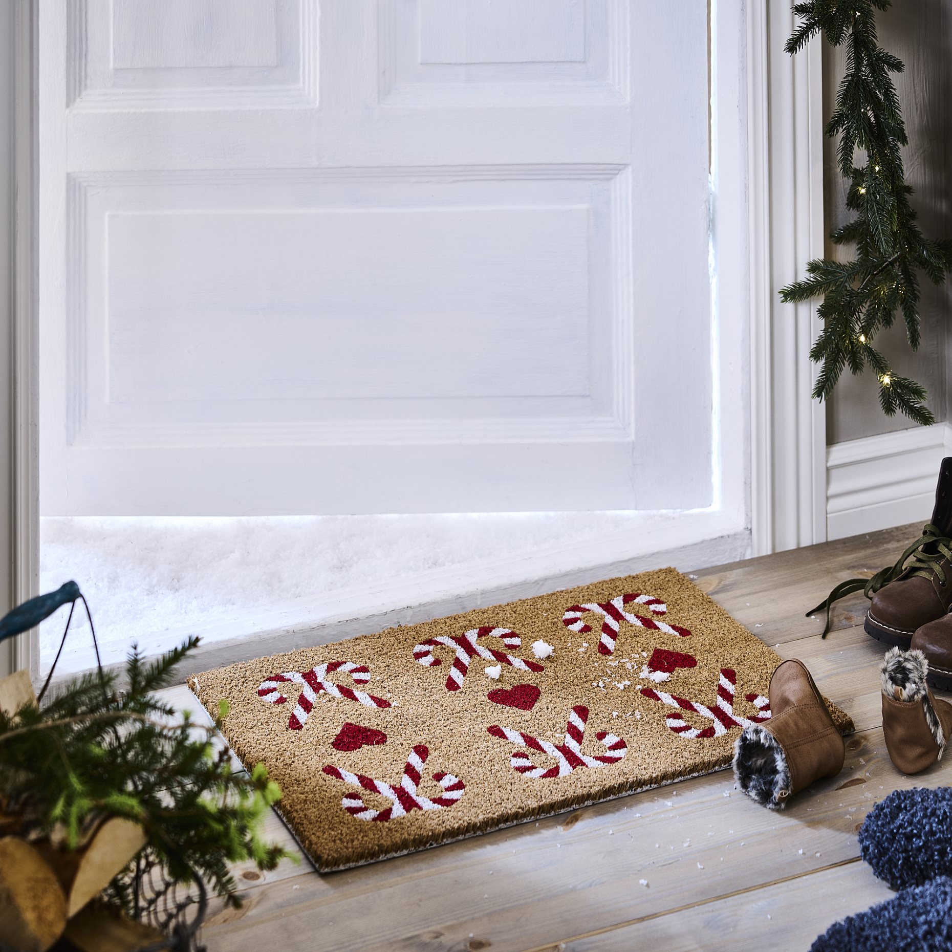 VINTERFINT, door mat/heart pattern, 40x60 cm, 805.815.61