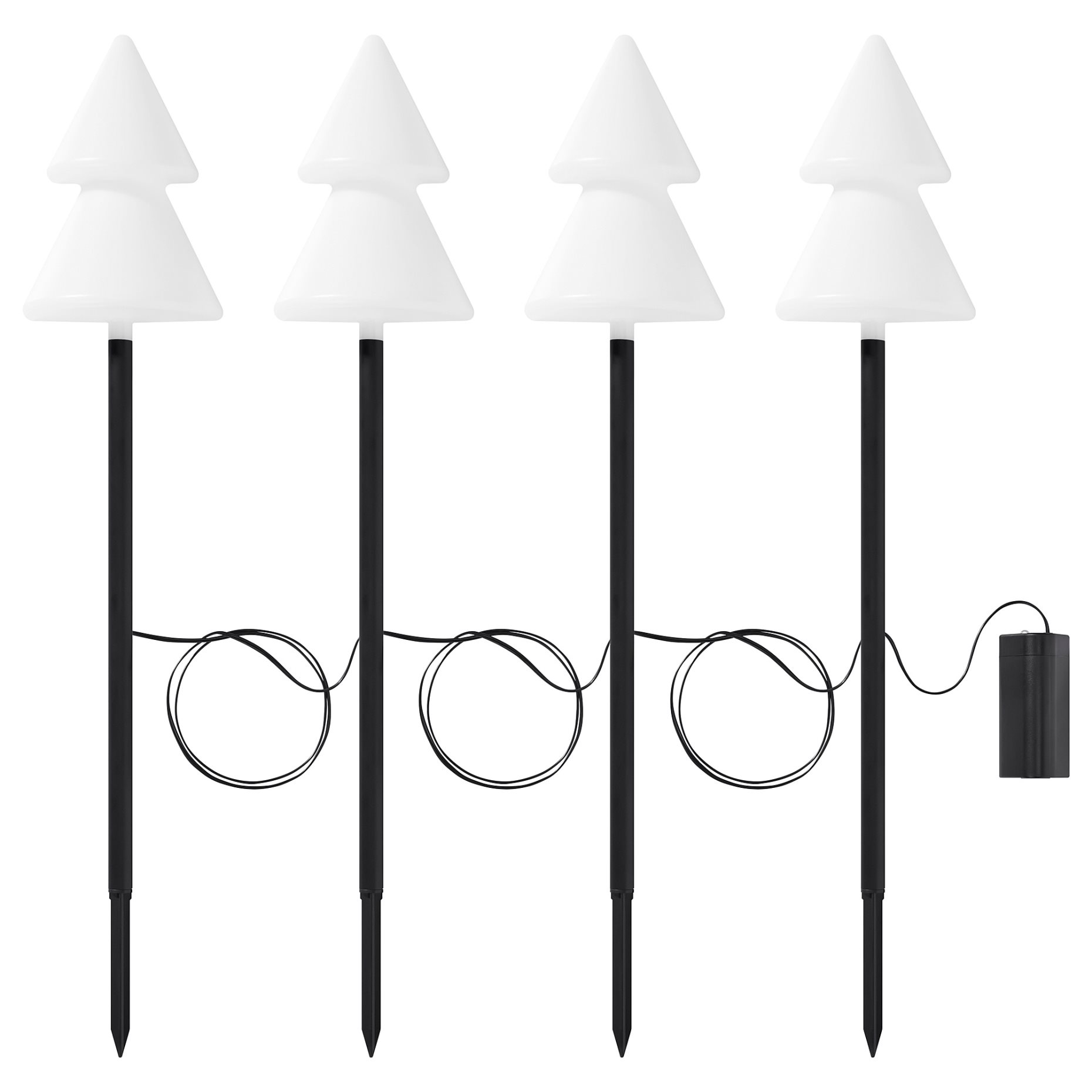 STRÅLA, stick with built-in LED light source/battery-operated/outdoor, 805.825.13