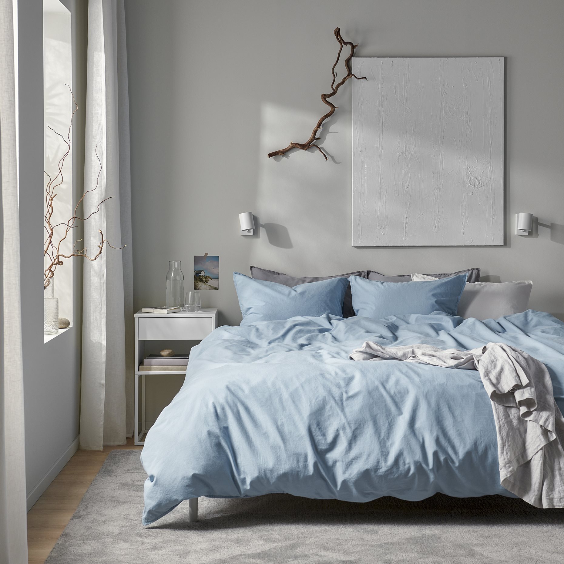 ÄNGSLILJA, duvet cover and 2 pillowcases, 240x220/50x60 cm, 805.852.05