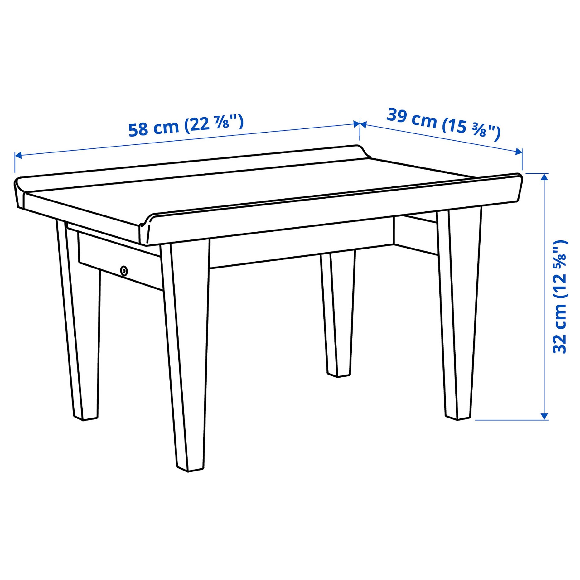 GUTTANE, side table, 58x39 cm, 805.877.18