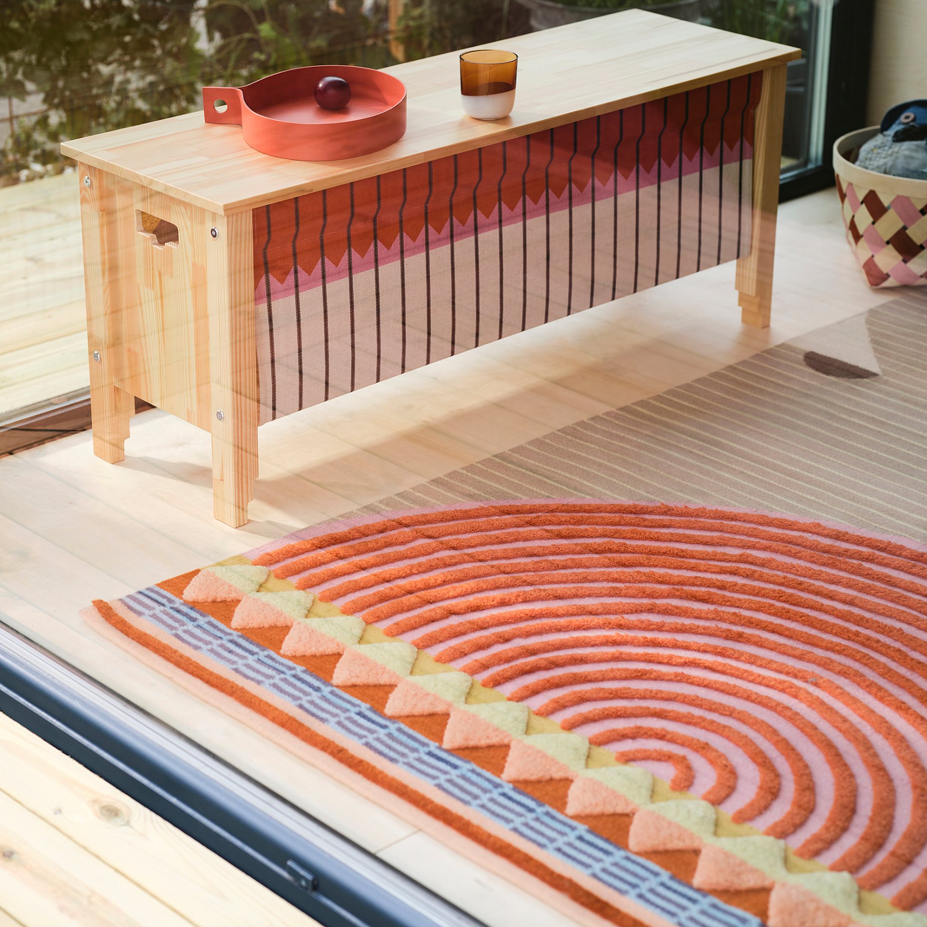 OMMJÄNGE, rug flatwoven, 140x200 cm, 805.946.48