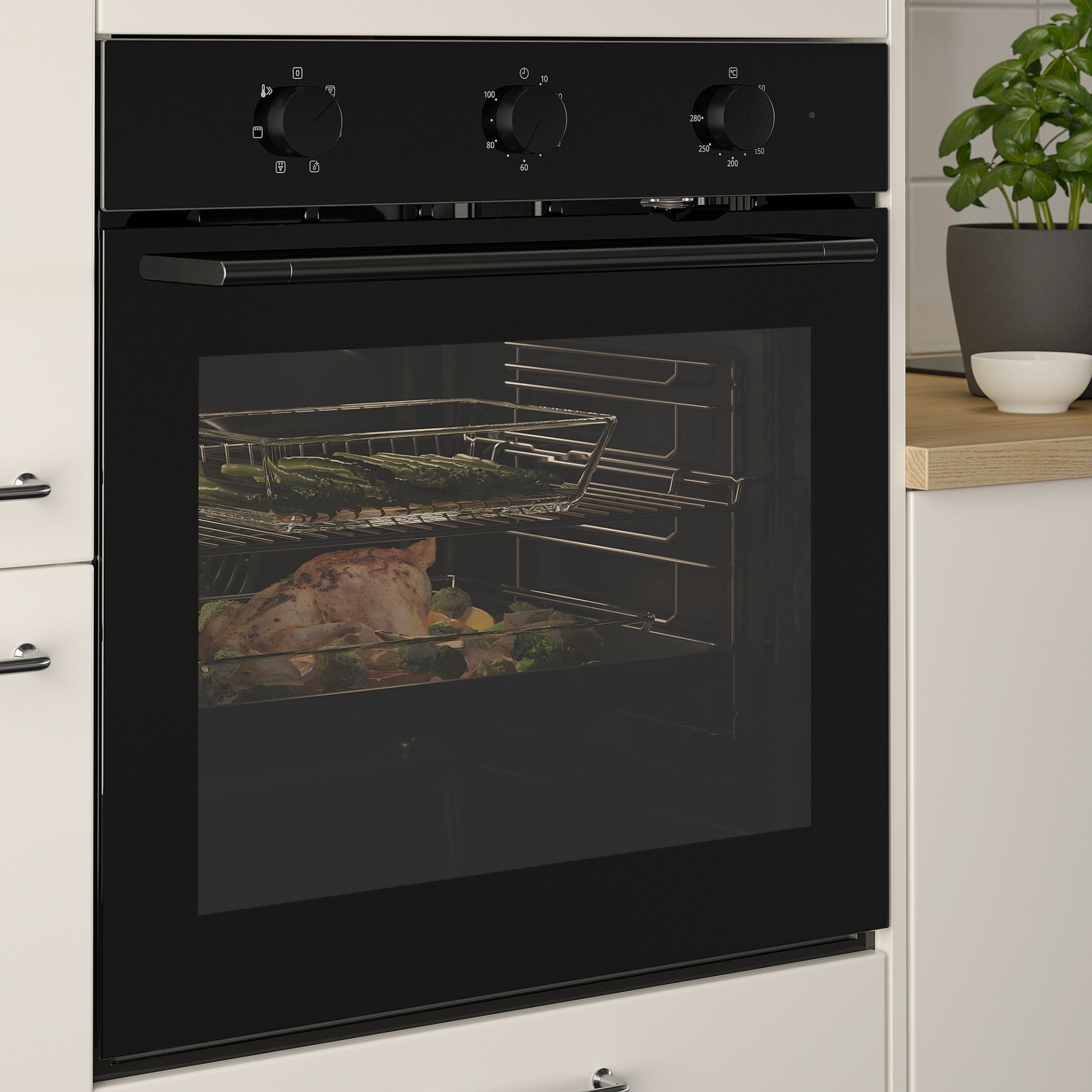 SPJUTBO, φούρνος με αερόθερμο, IKEA 300, 806.002.44