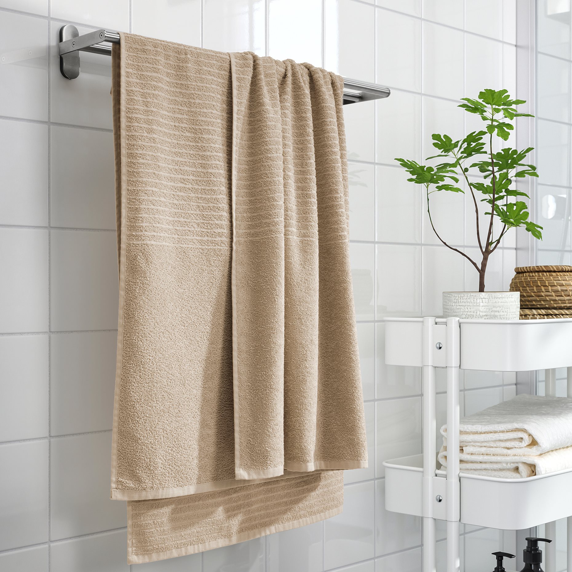 VÅGSJÖN, bath towel, 100x150 cm, 806.073.68