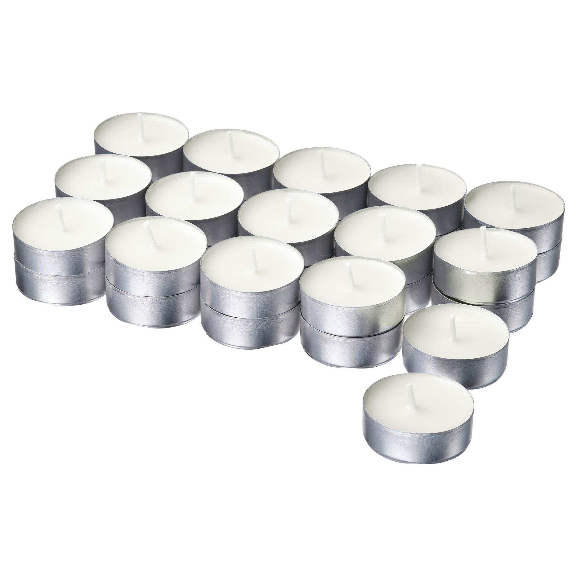 LOTSFÅGEL, scented tealight 30 pack/Fresh linen, 3.5 hr, 806.086.88
