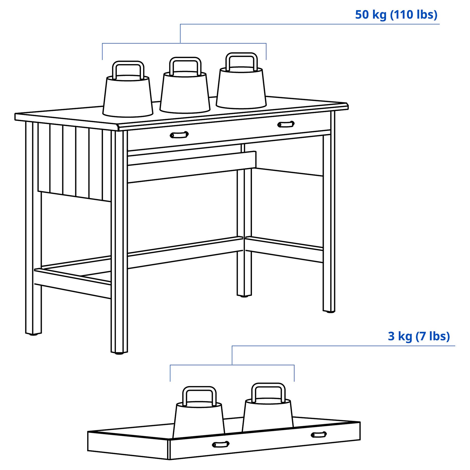 BRYTNING, desk, 110x53x75 cm, 806.097.44