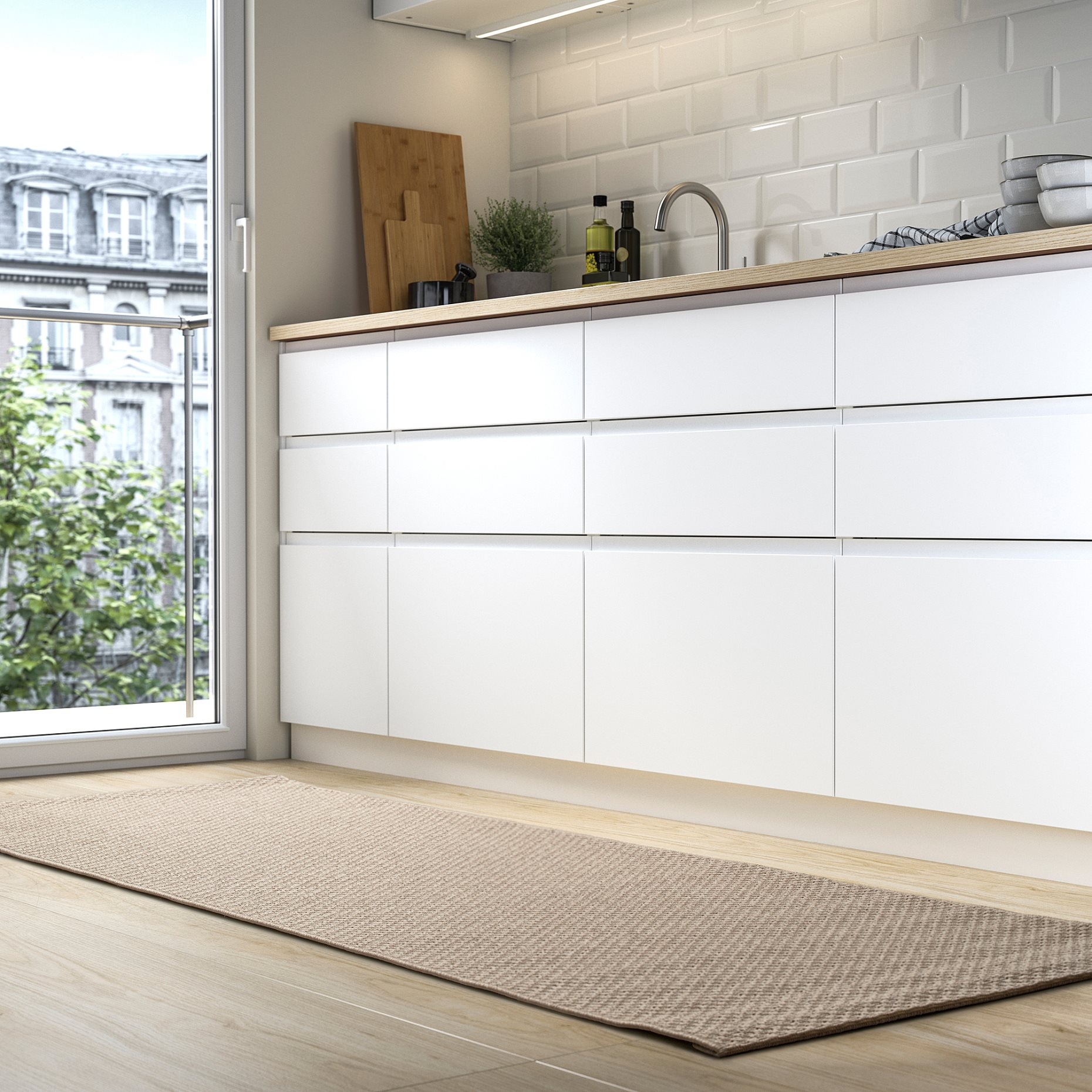 MORUM, rug flatwoven in/outdoor, 80x200 cm, 806.241.60
