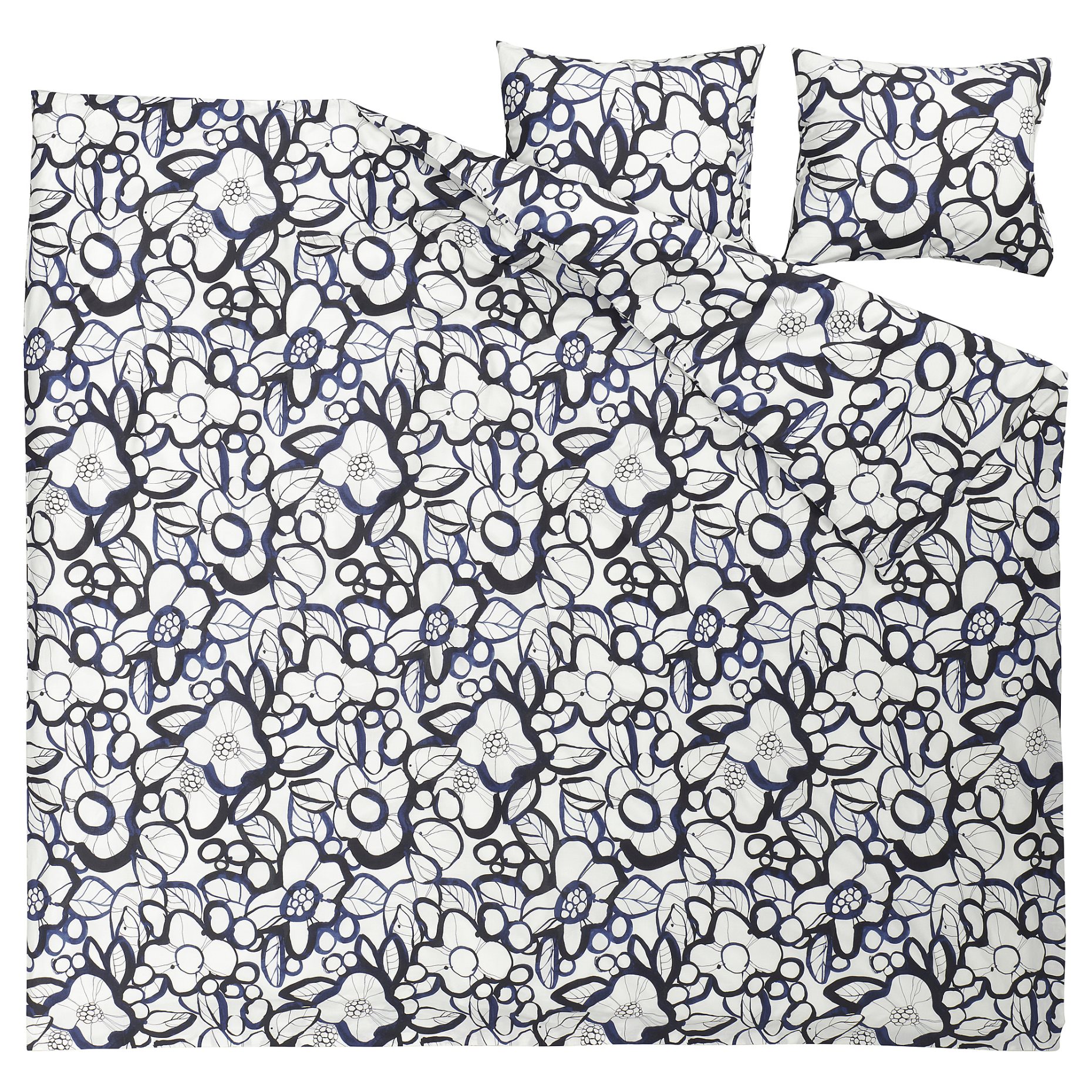 HÄRLIR, duvet cover and 2 pillowcases, 240x220/50x60 cm, 806.260.22